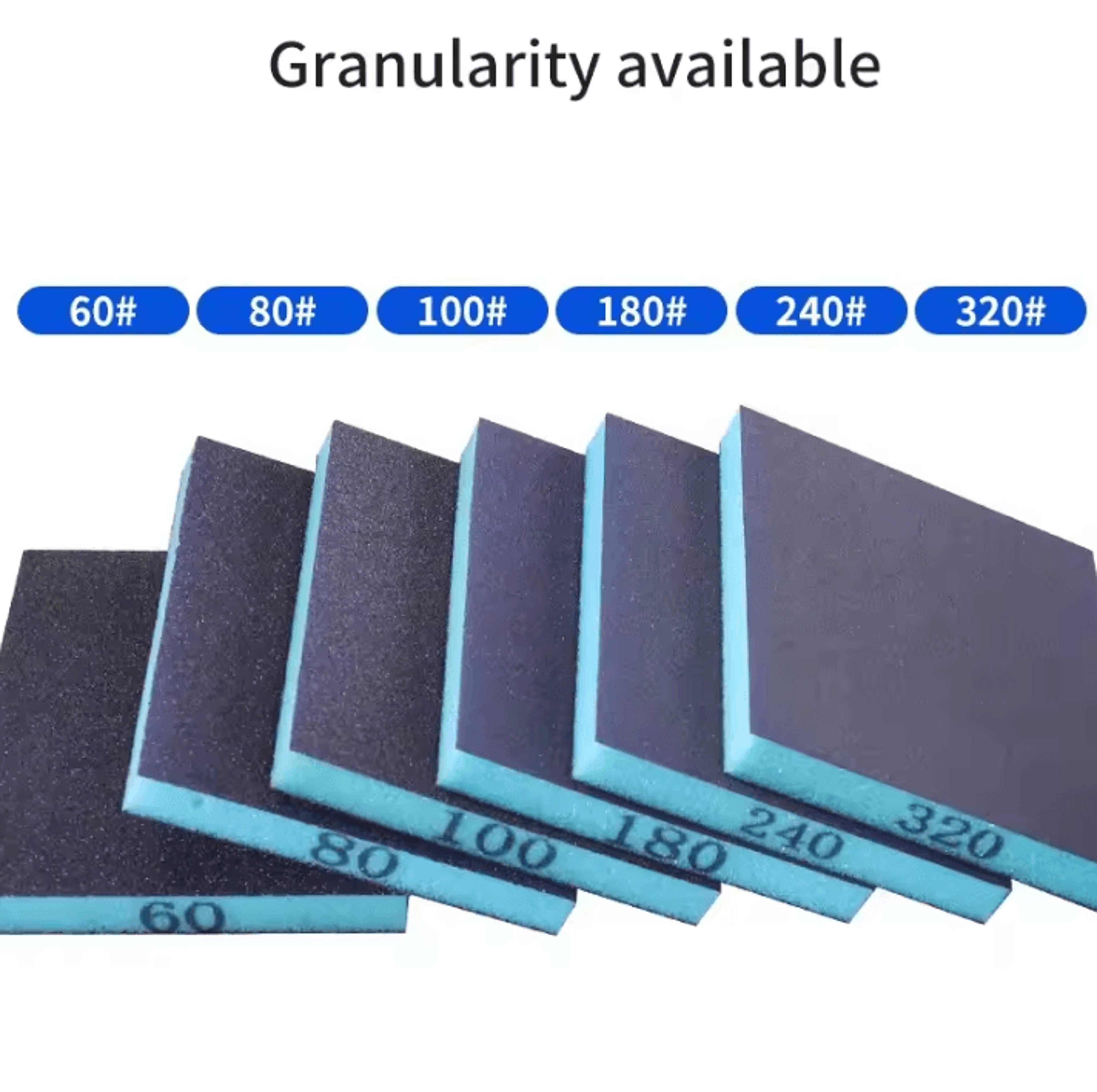 6PCS Washable Sanding Sponge Set 60320 Grit  Reusable Wet  Dry Sanding Blocks 1