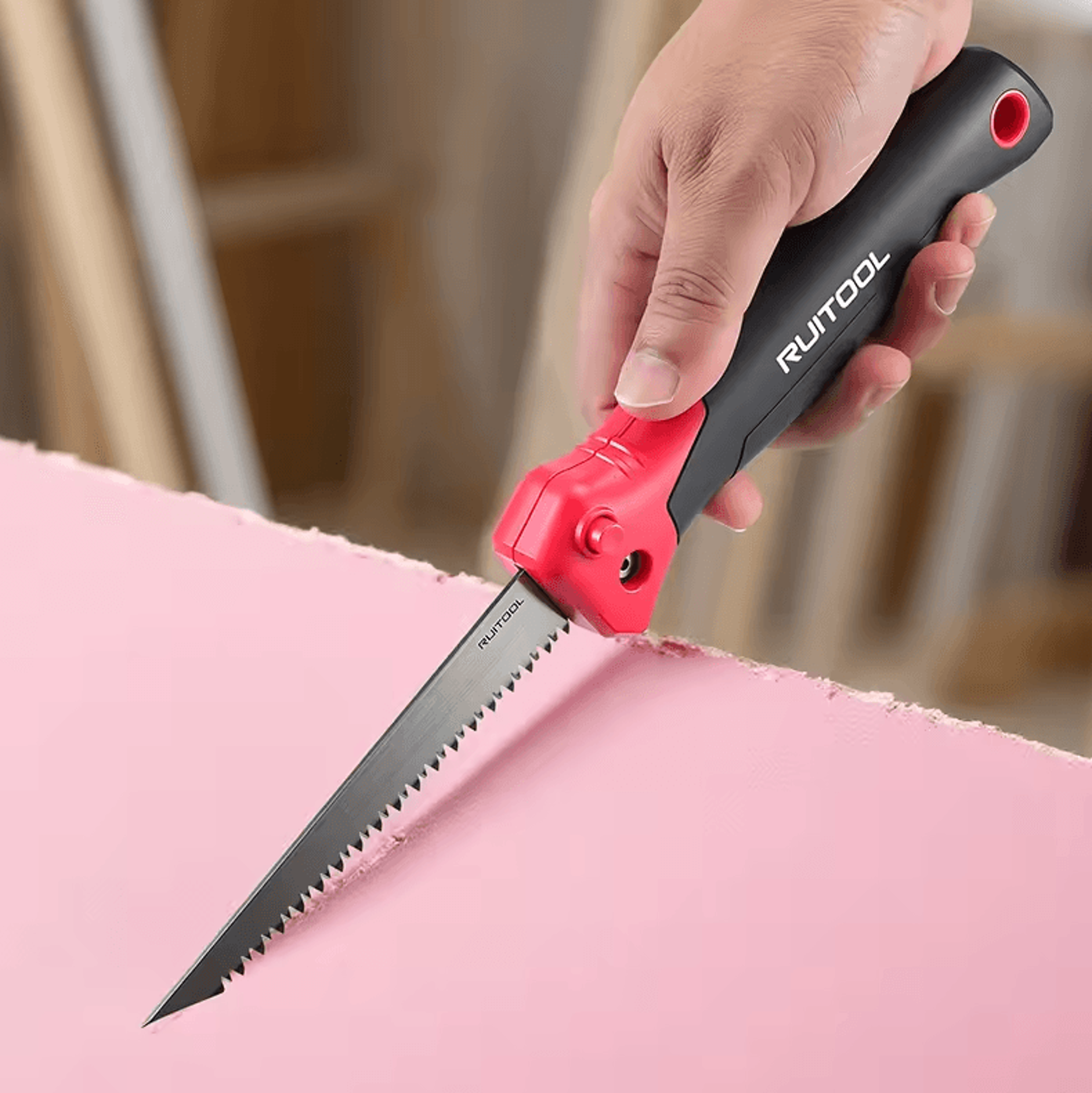 6-inch folding drywall saw – portable jab hand saw for precision cuts