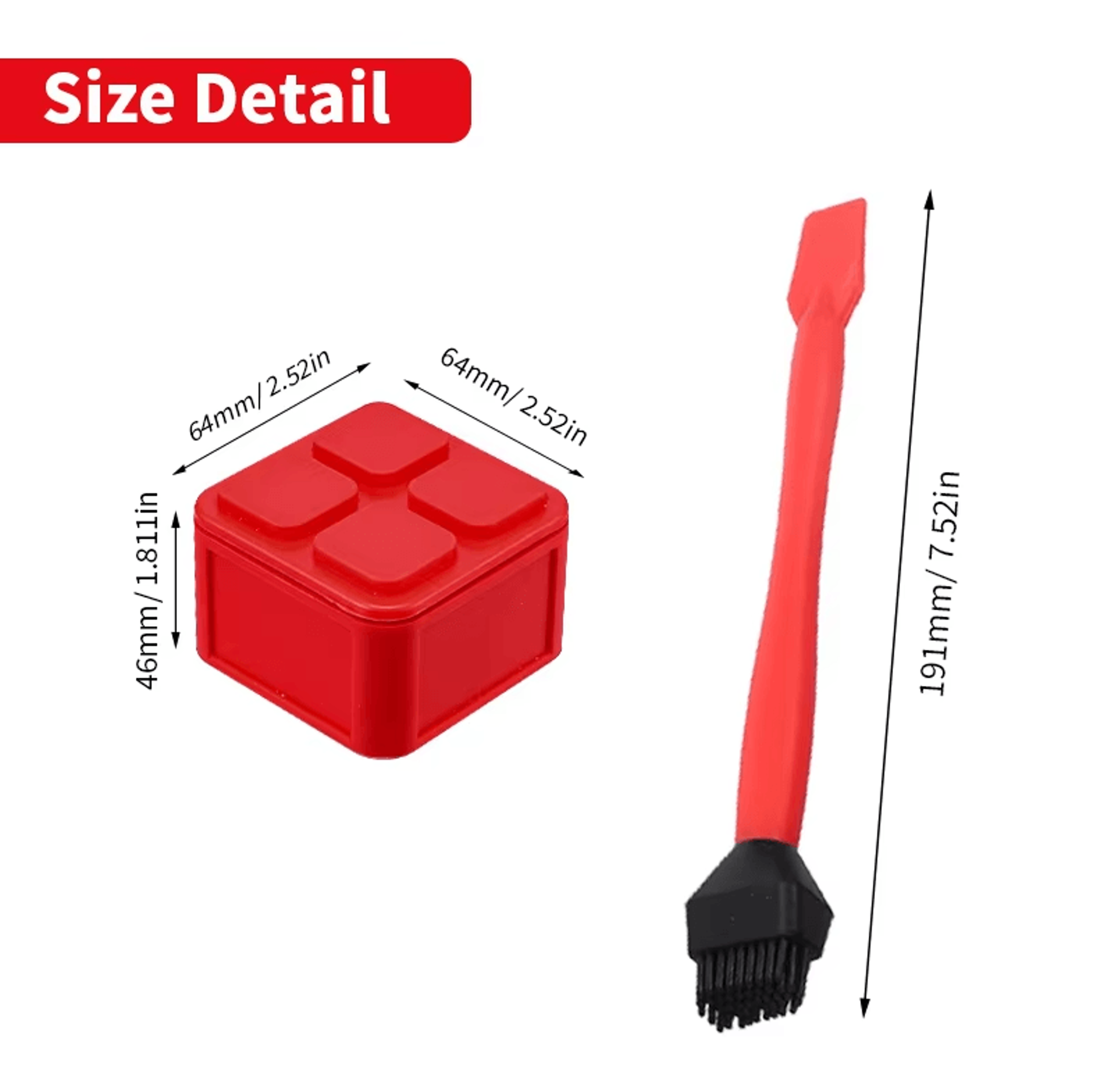 2PCS Silicone Glue Brush Kit With Sealable Glue Pod For Woodworking  DIY Projects 1