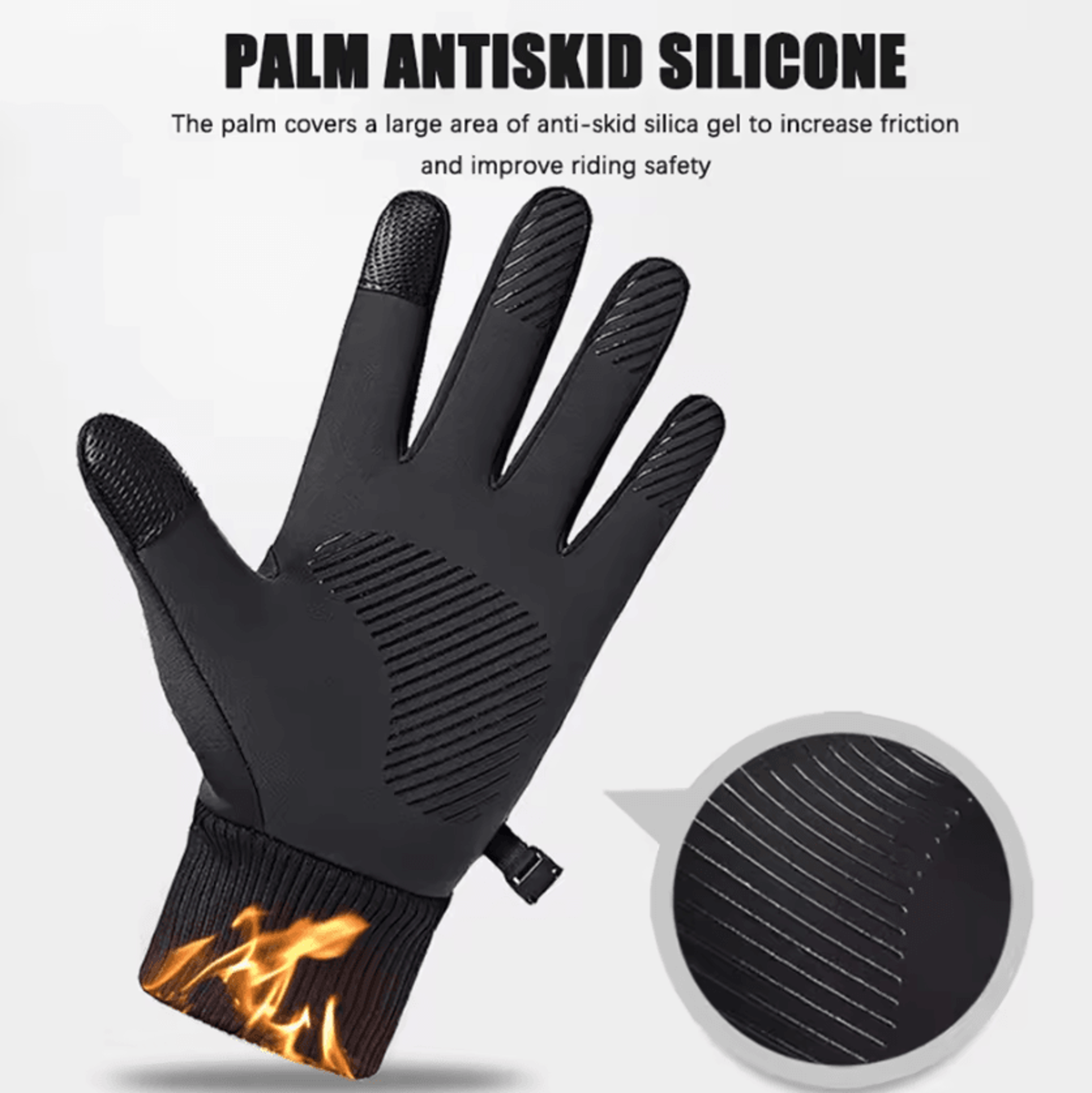 aquatherm pro winter gloves – waterproof windproof touchscreen cycling gloves