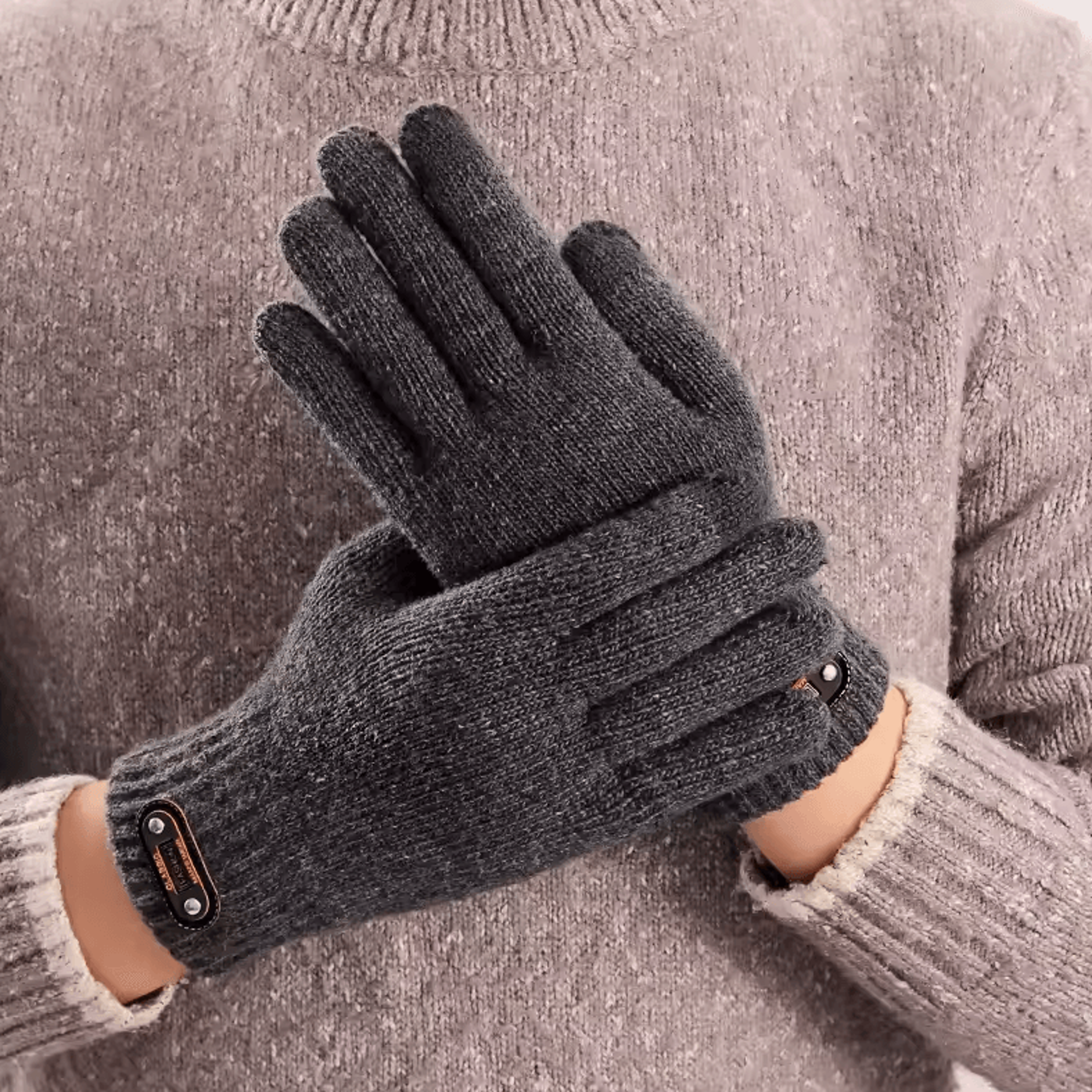 thermaflex knit touch gloves – extra-large thermal winter gloves for everyday comfort