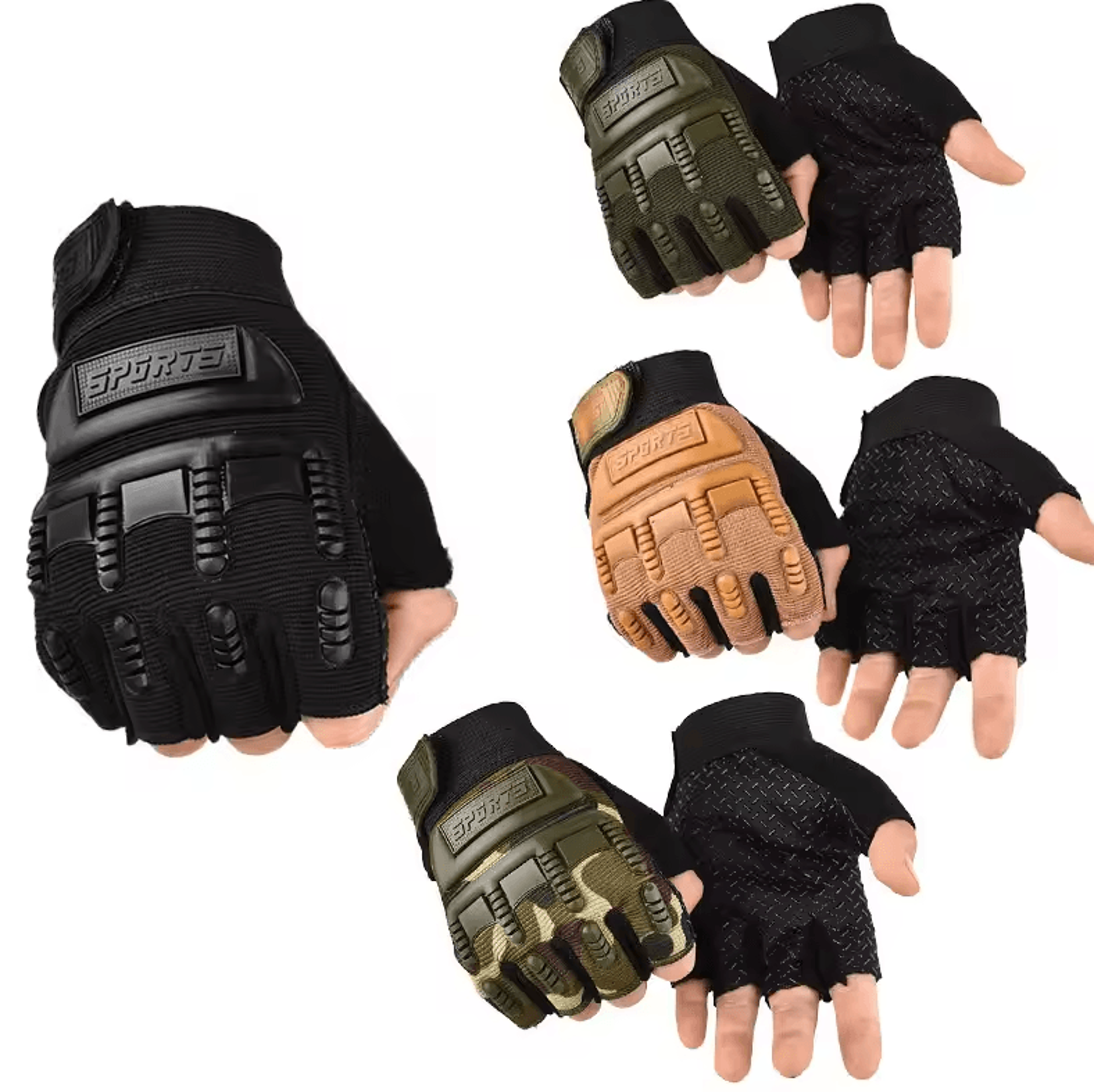 kids tactical half finger cycling gloves – anti-slip outdoor sports grip for boys & girls