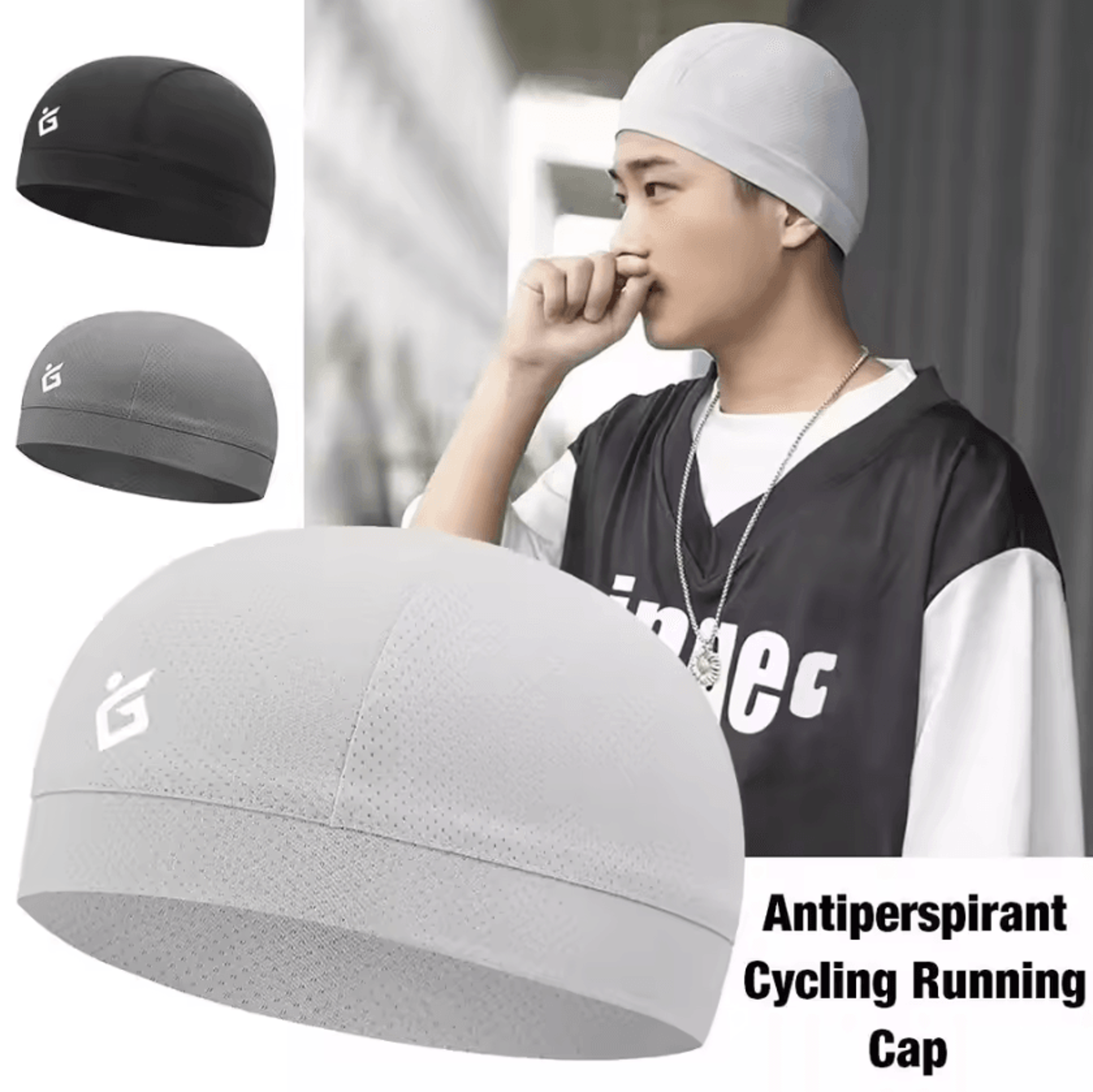 Ice Silk Cooling Skullcap  QuickDry Breathable Cycling  Running Cap 0