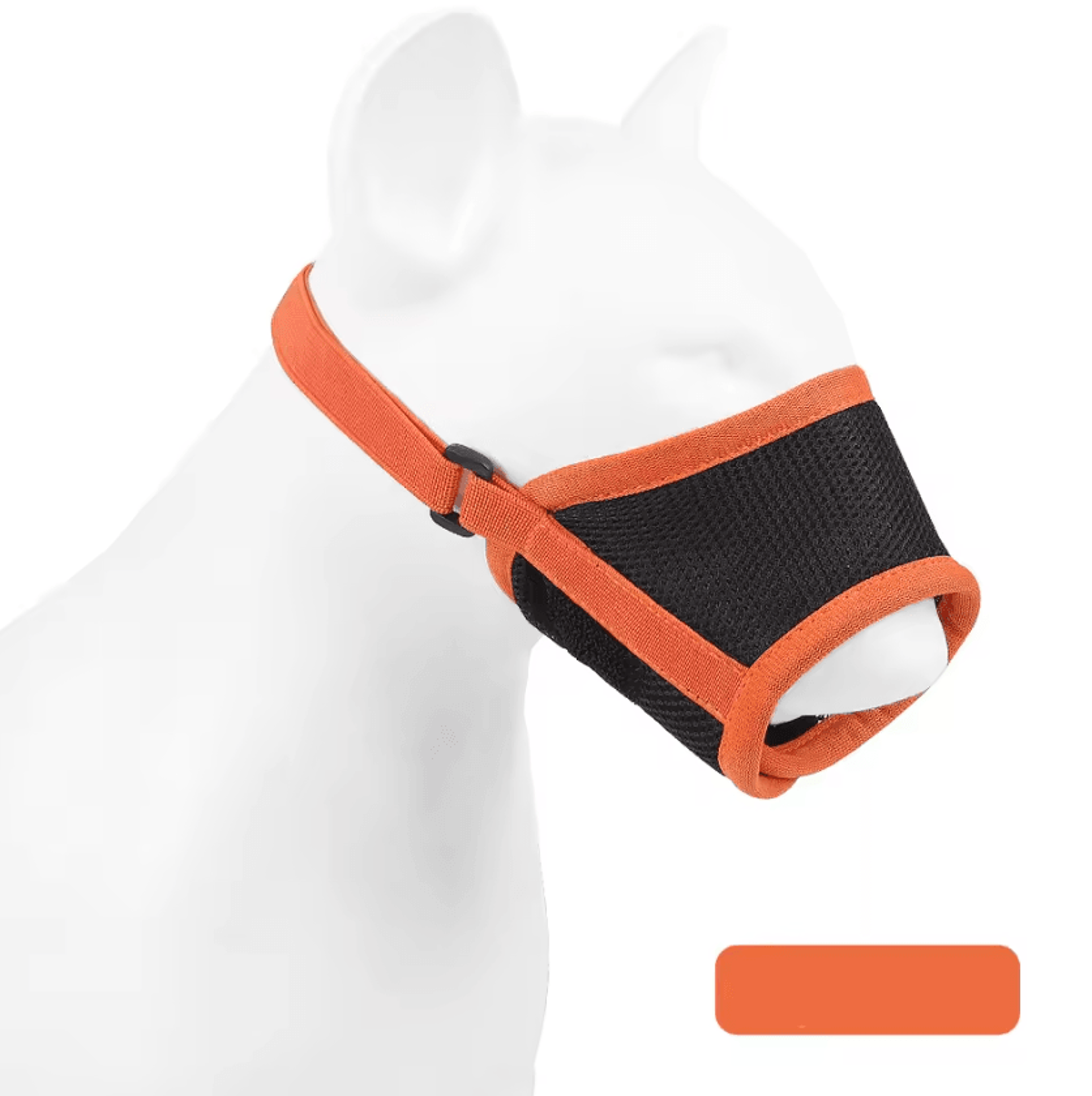 Adjustable Breathable Dog Muzzle  Soft Mesh AntiBiting  AntiBarking Safety Guard 2