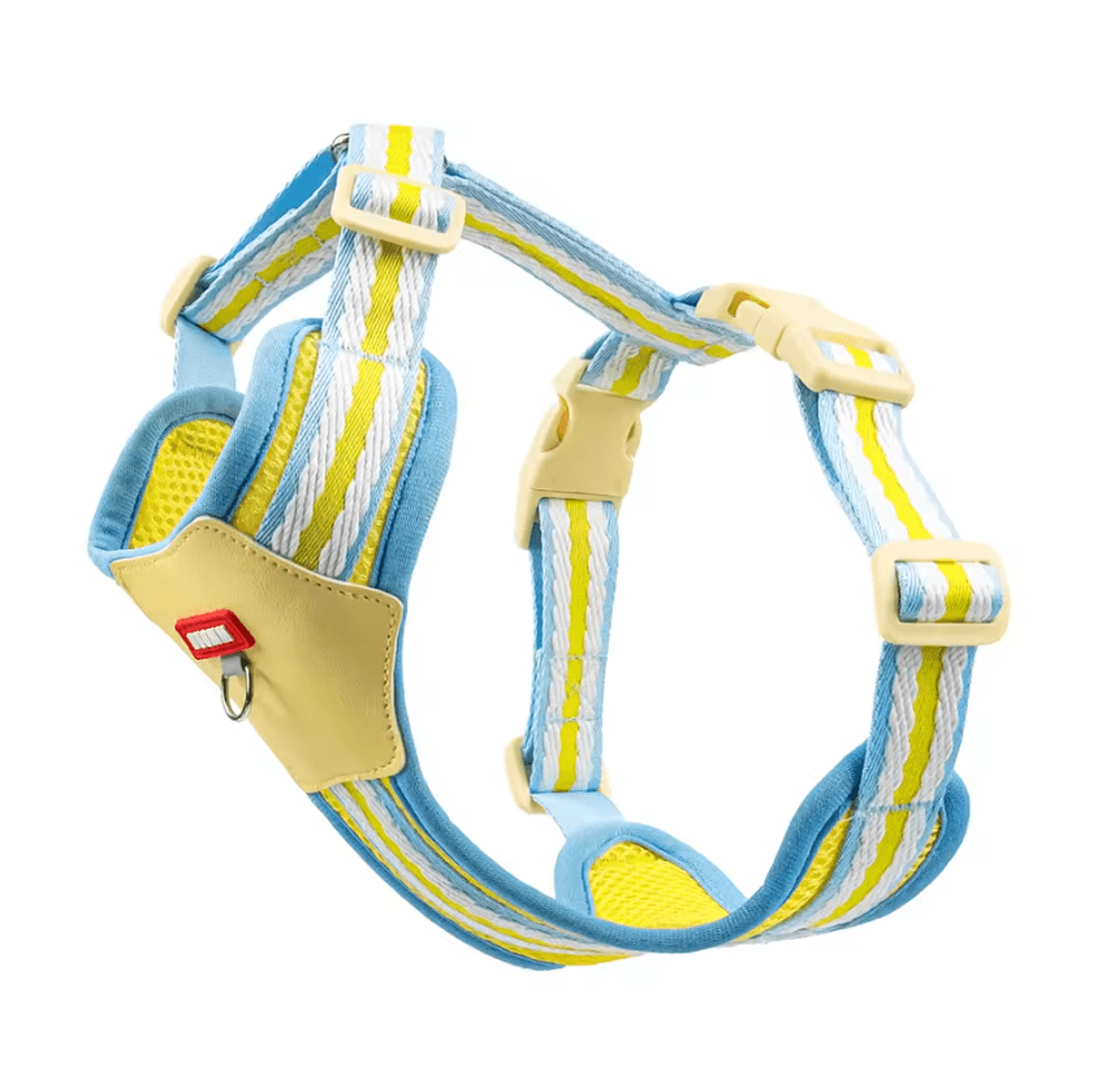 Color Block Mesh Dog Harness  Leash Set  Breathable Reflective Vest With Handle For Small Dogs 3