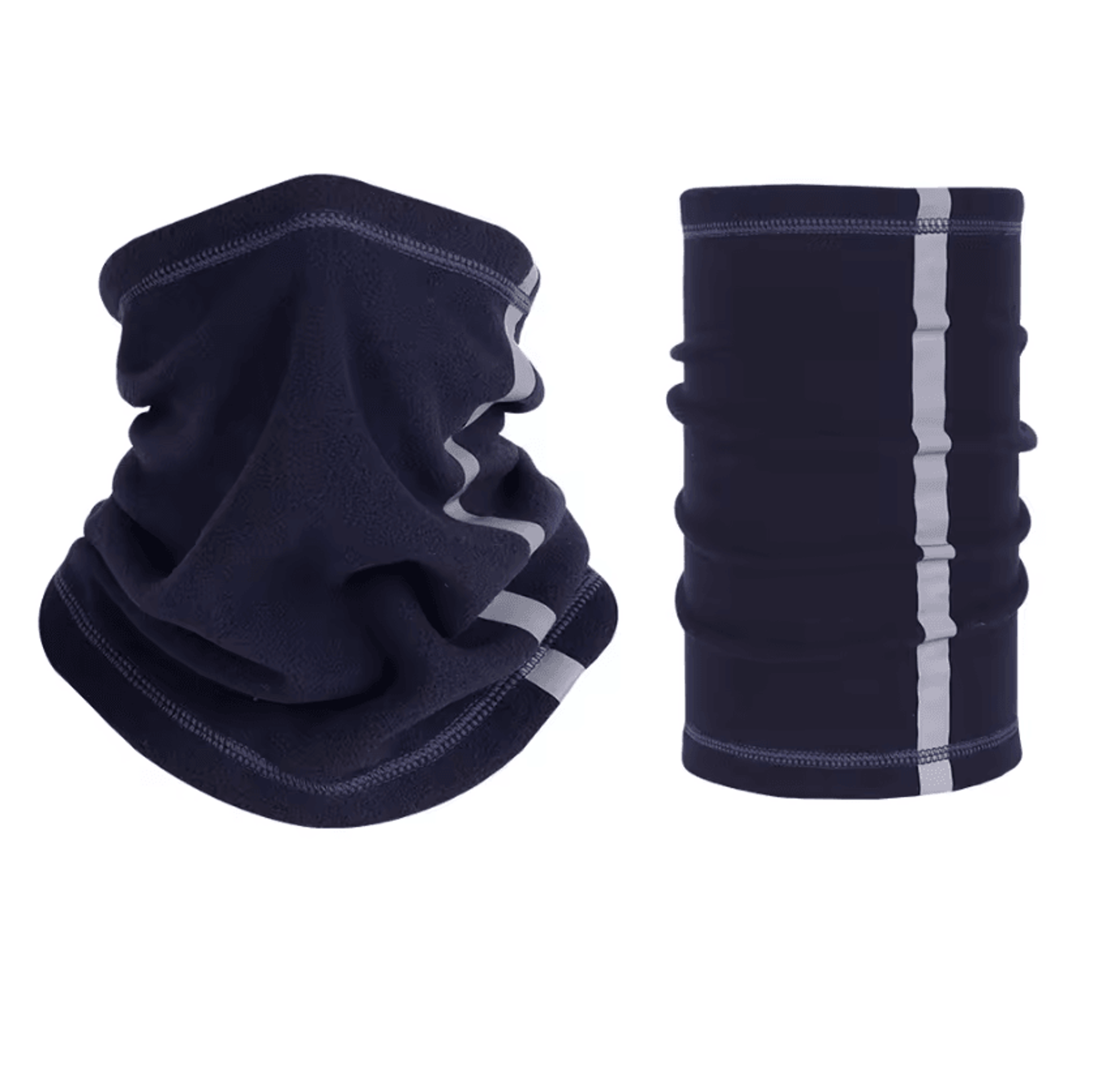 Reflective Fleece Neck Gaiter  Warm Windproof Cycling  Outdoor Face Cover For Men  Women 1