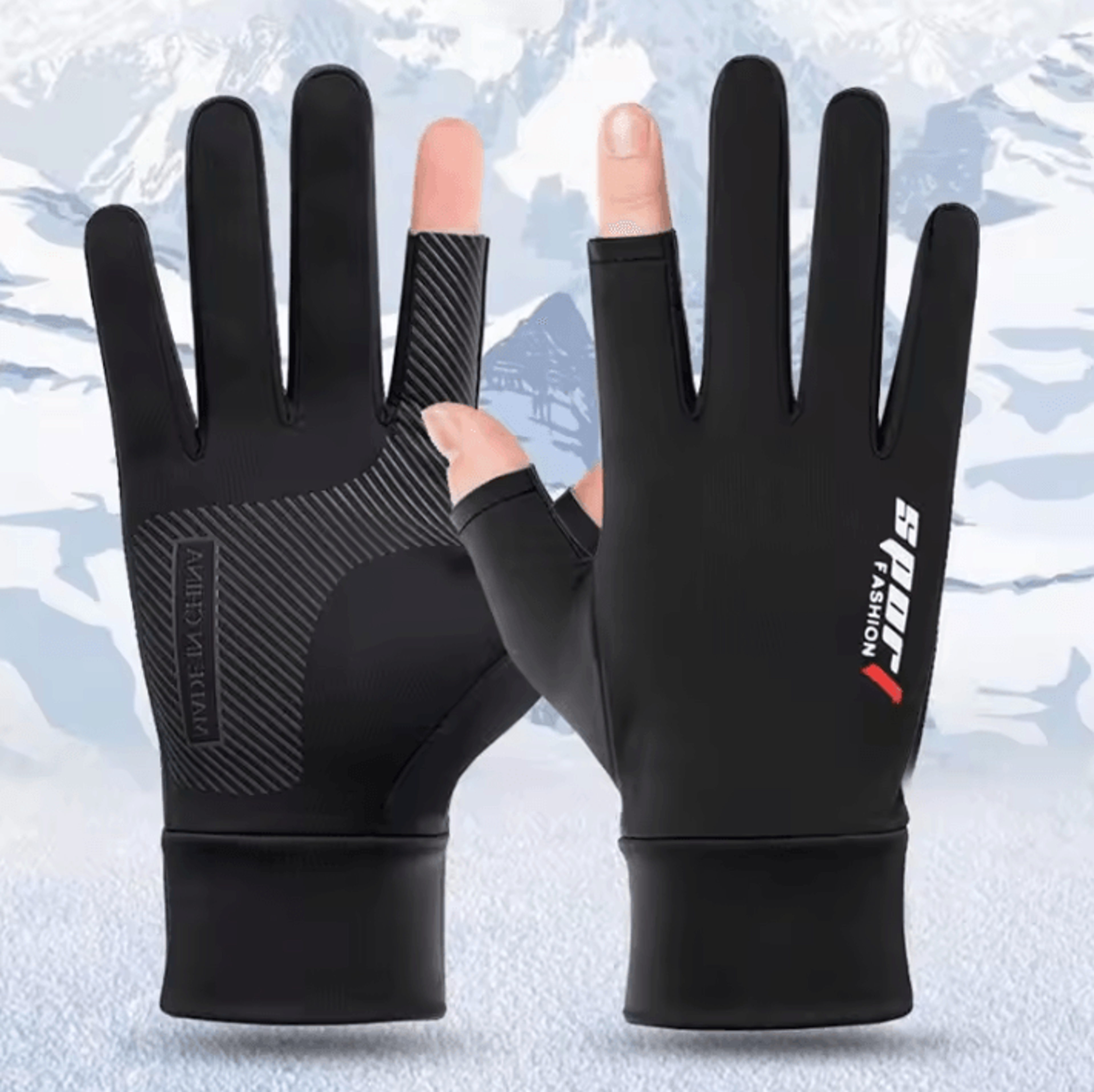 ice silk summer touchscreen gloves – uv sun protection breathable cycling & driving gloves
