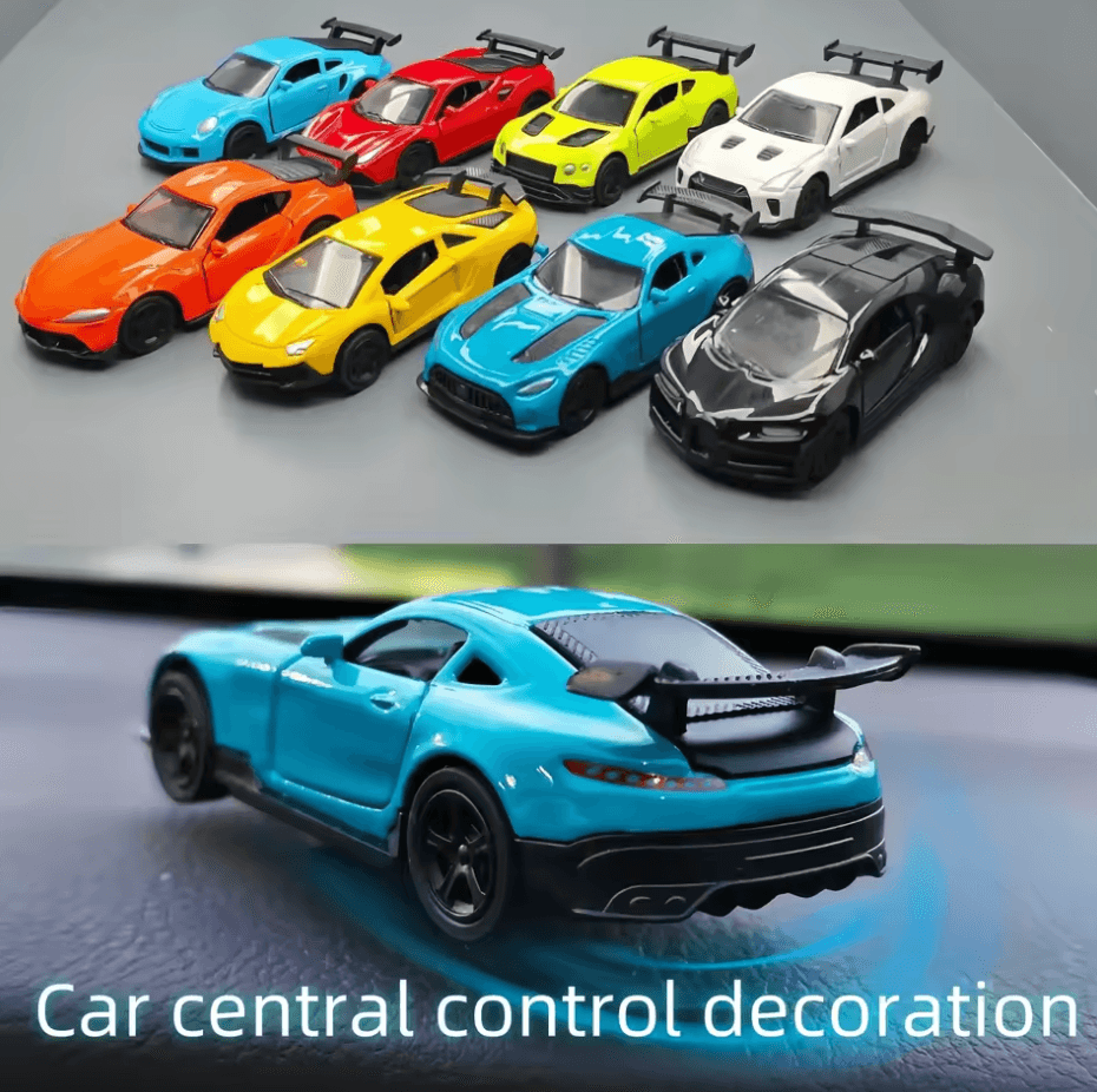 turbodrift rotating sports car dashboard ornament