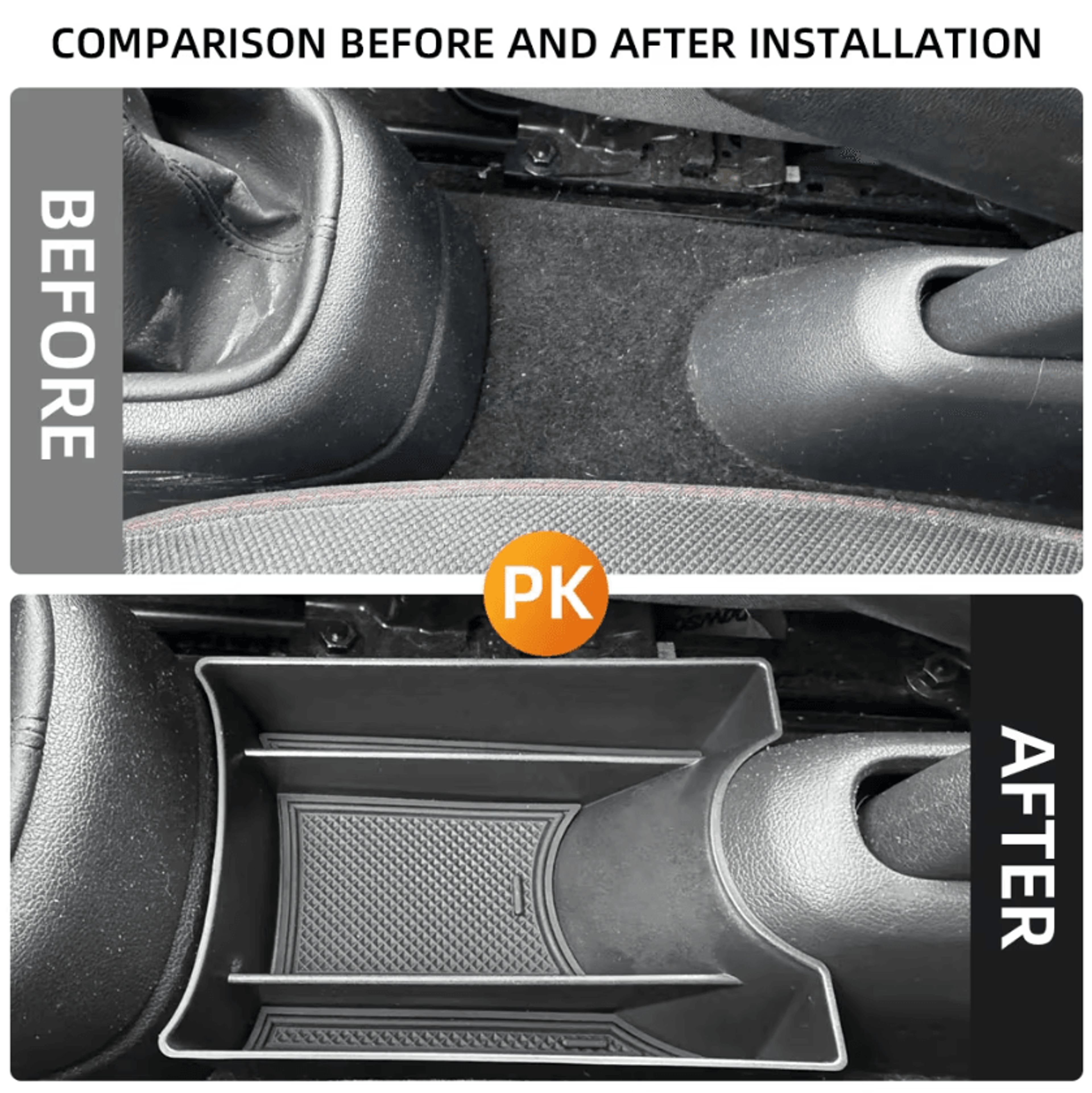 volkswagen up! center console armrest storage organizer box