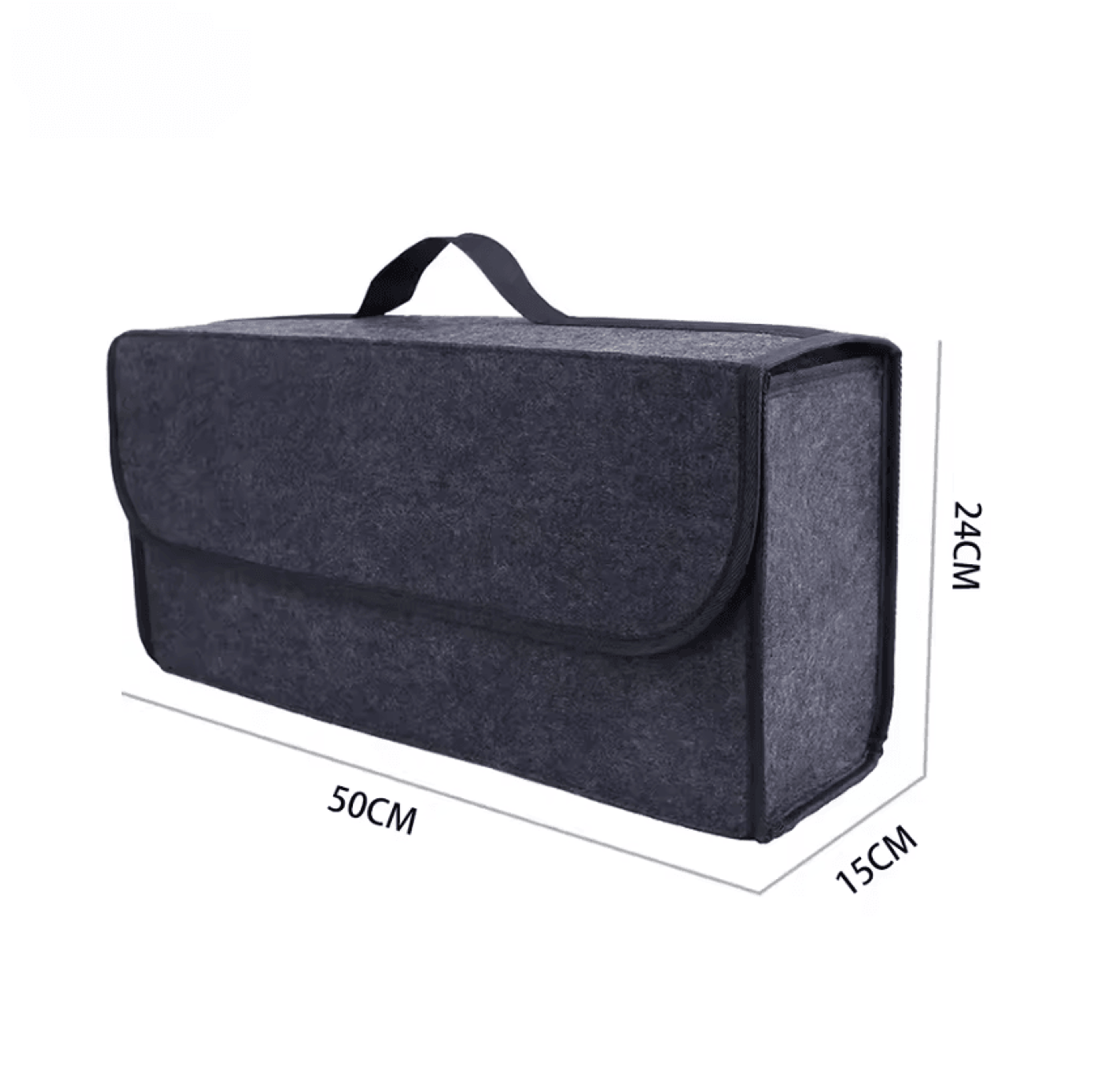 Portable Felt Car Trunk Organizer Box  Large Capacity AntiSlip Storage Solution 4
