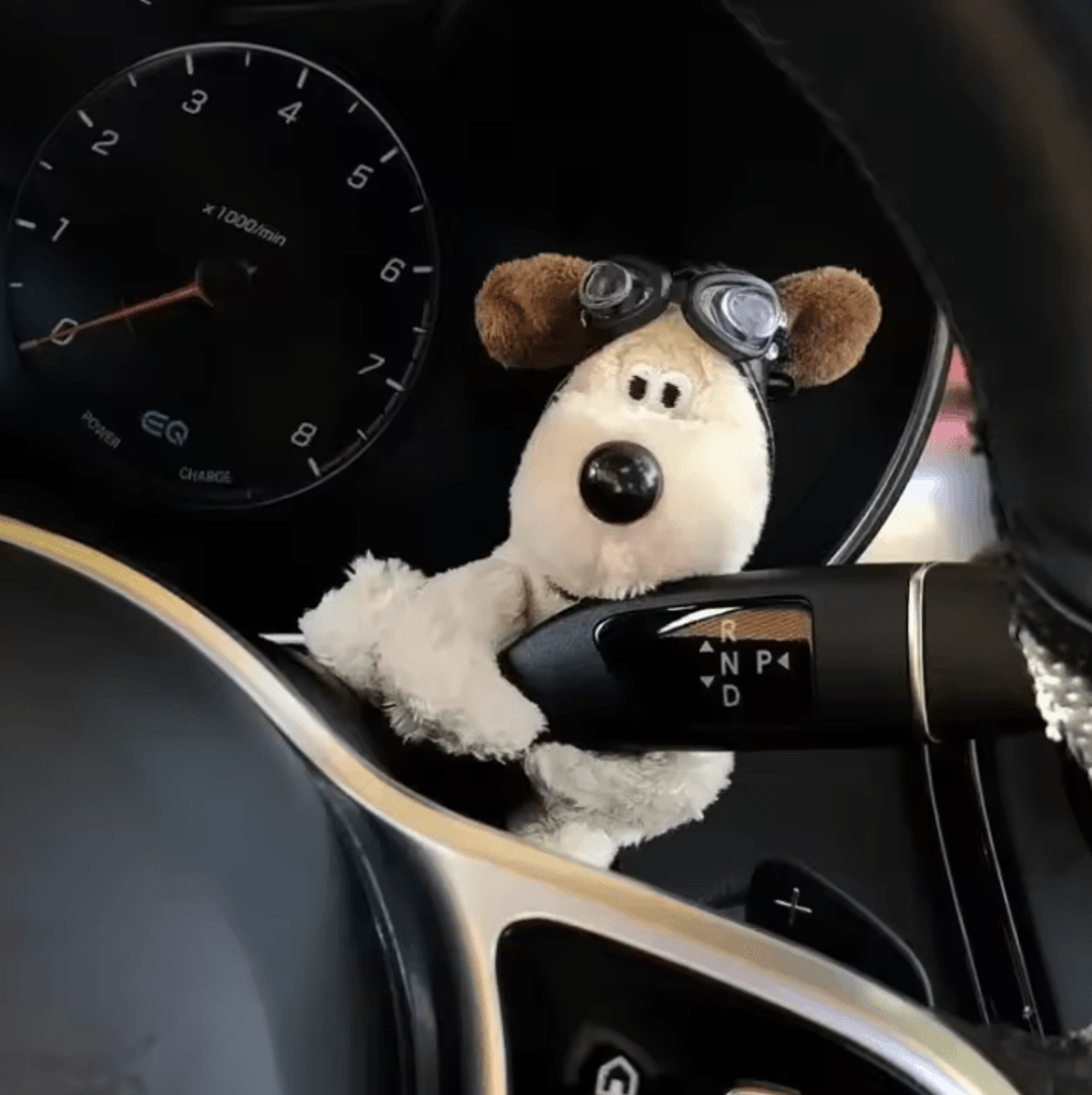 pawcharm plush dog car turn signal decoration