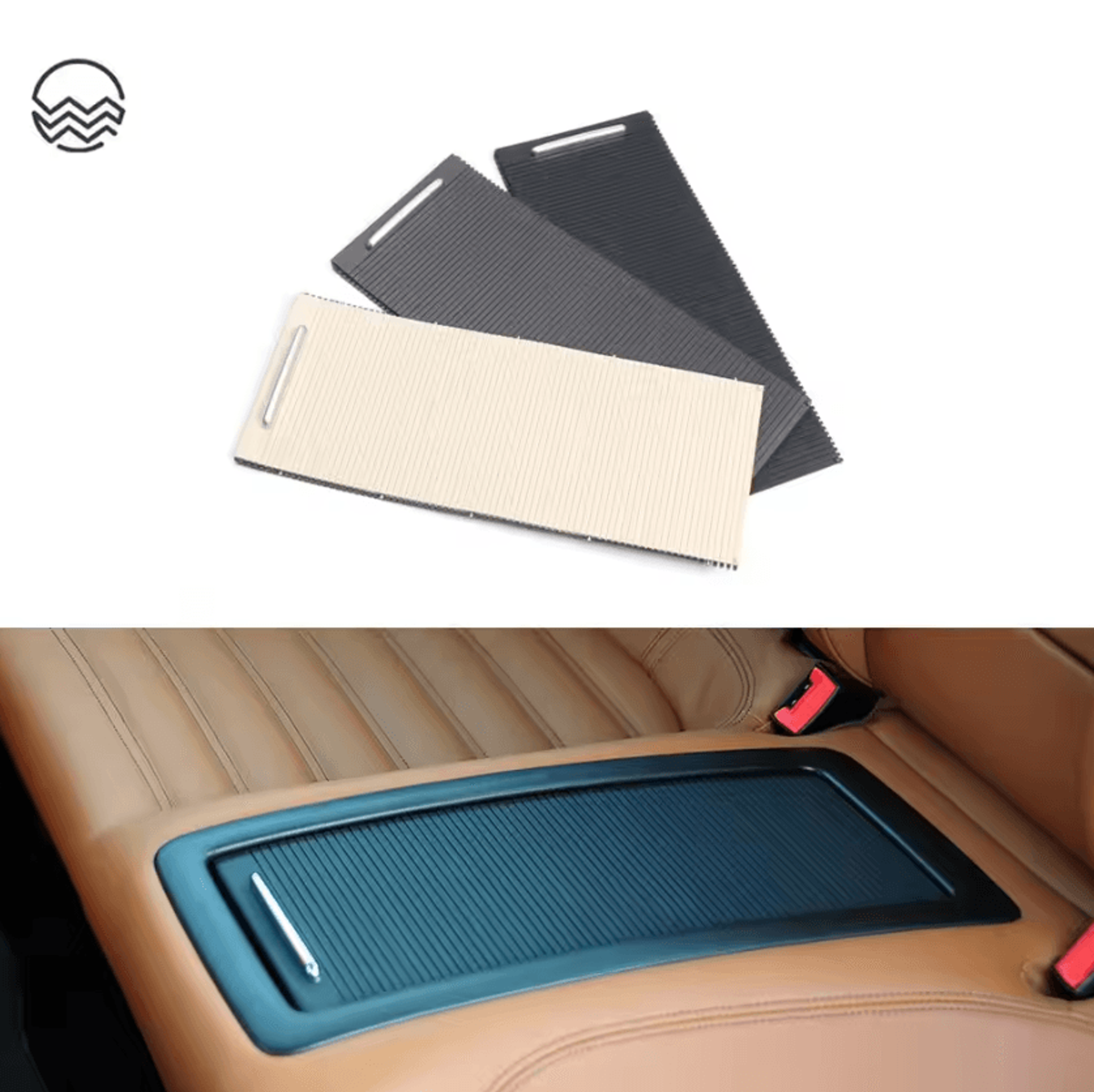 vw passat b6/b7 & cc rear armrest storage box with cup holder