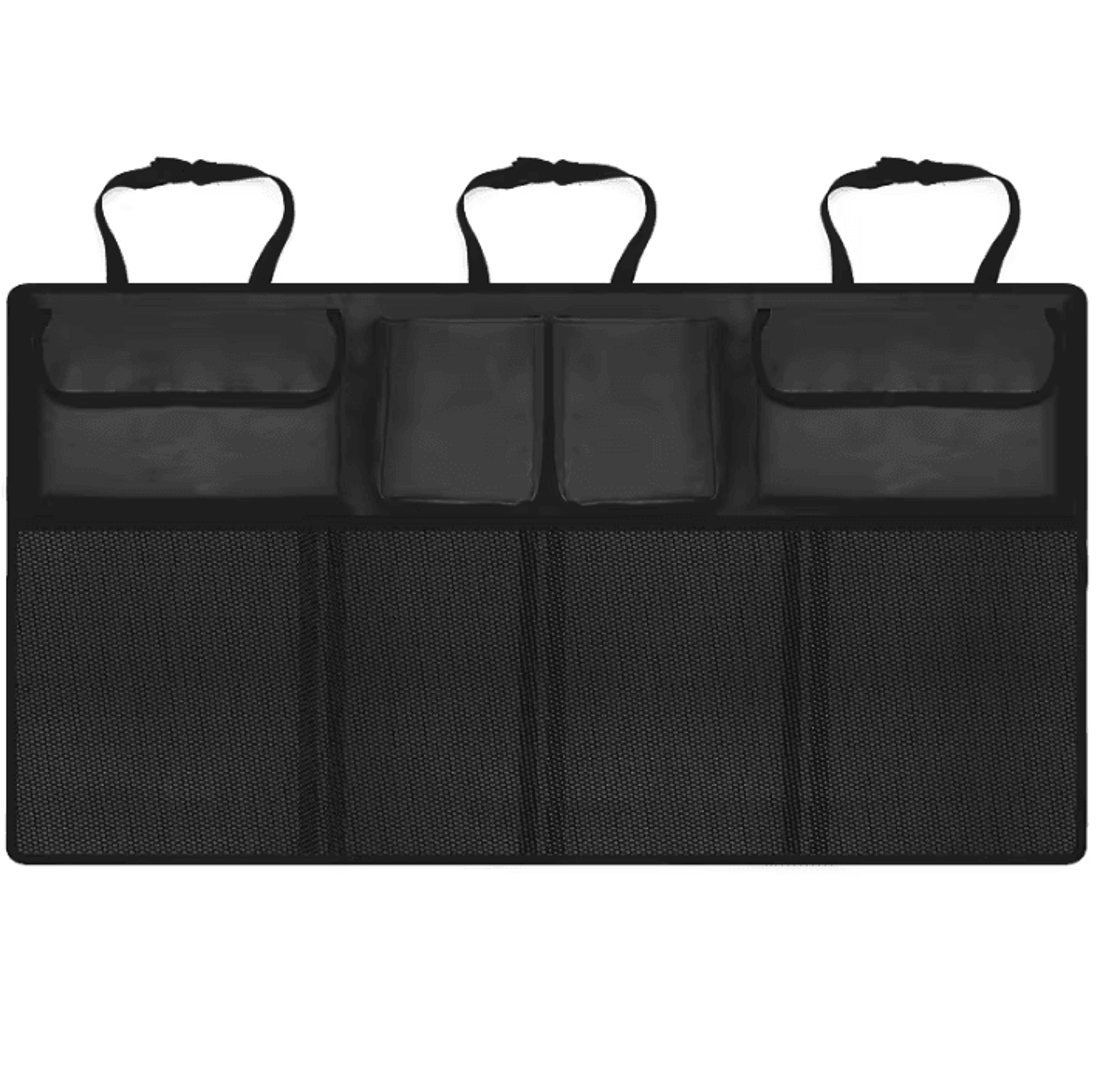 universal oxford cloth car trunk organizer with adjustable backseat storage net