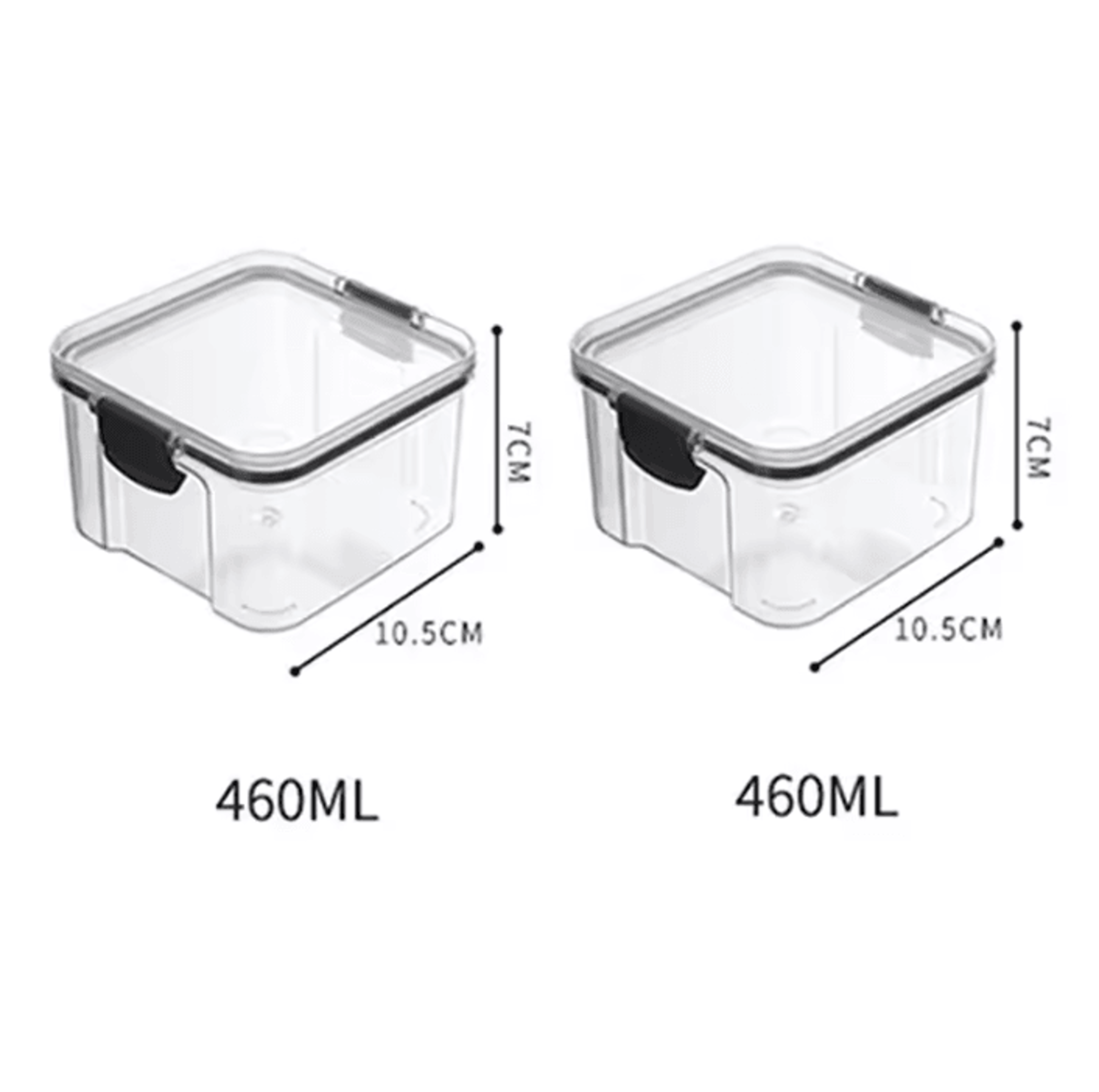 ClearStack Airtight Food Storage Containers  5Piece Stackable Pantry Storage Set For Grains Snacks  2