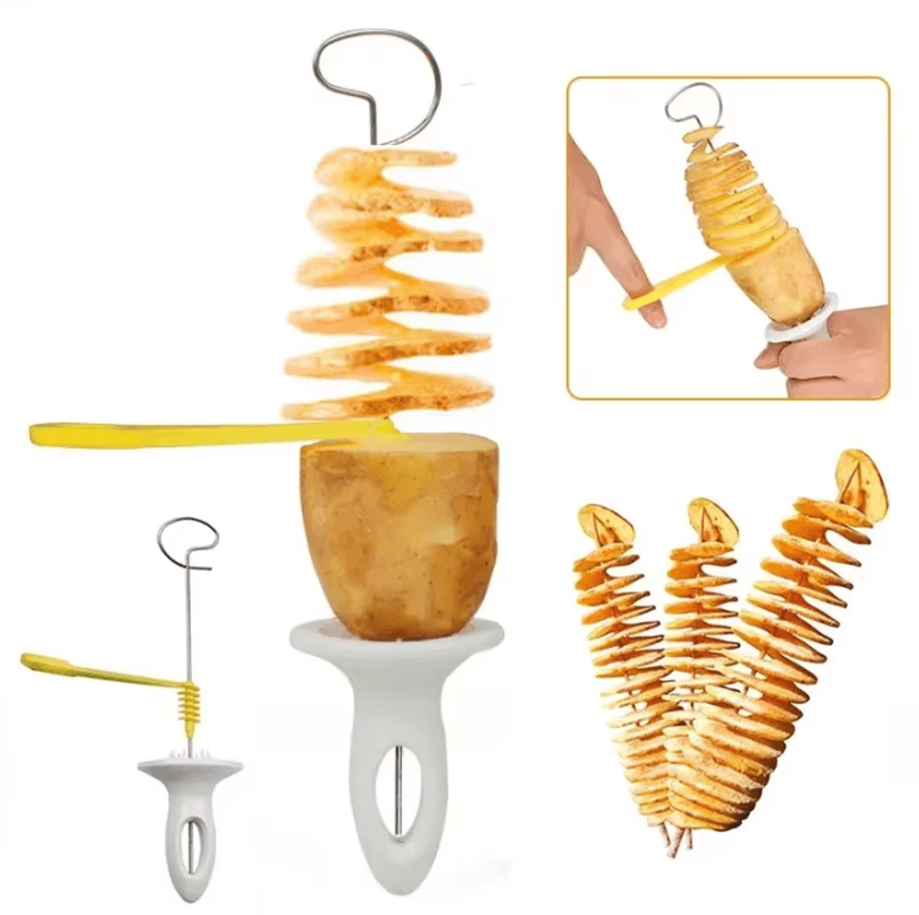 whirlwind potato spiral cutter & tornado potato slicer