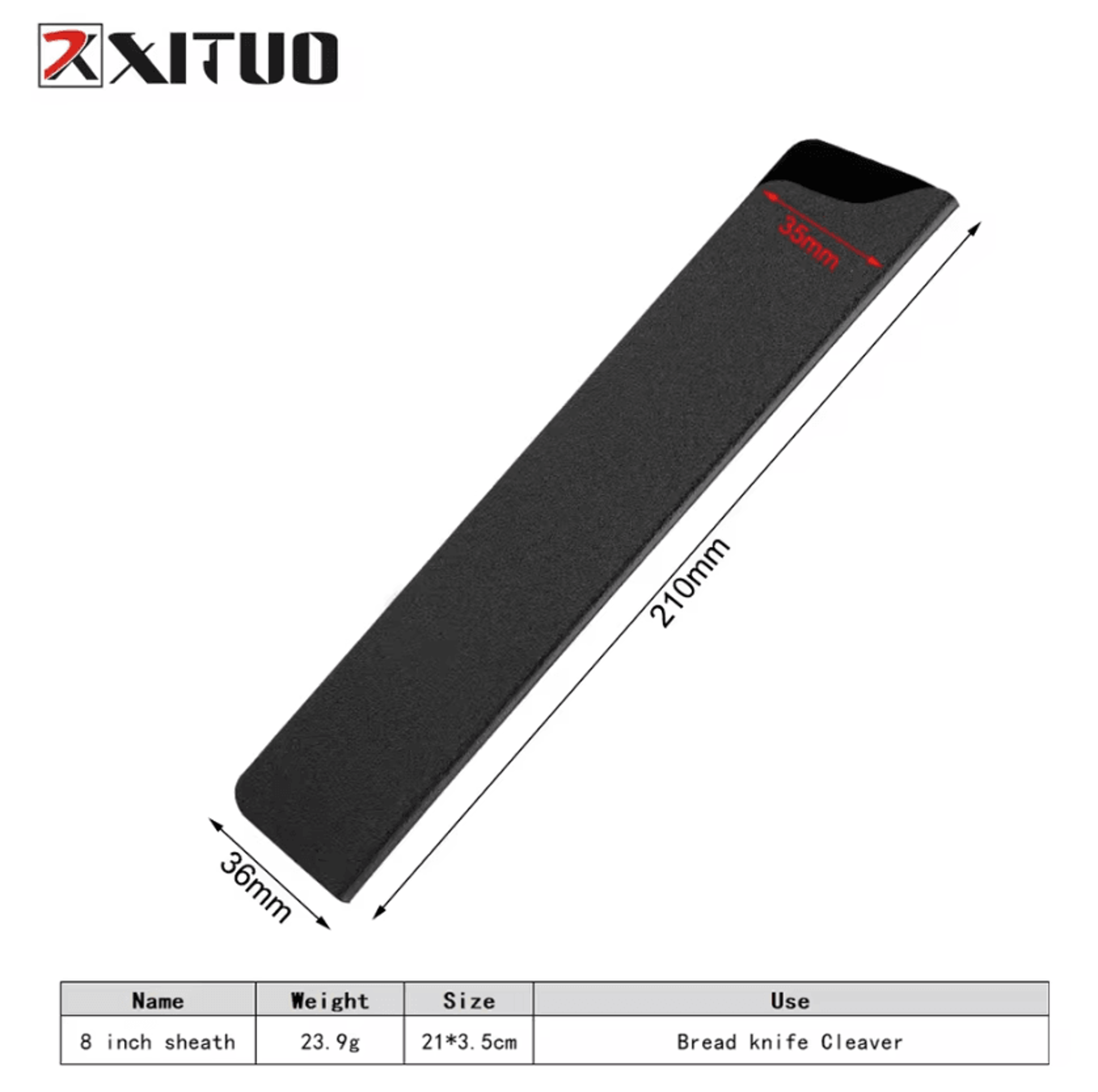 Universal Kitchen Knife Sheath Set For Chef Santoku  Utility Knives 4