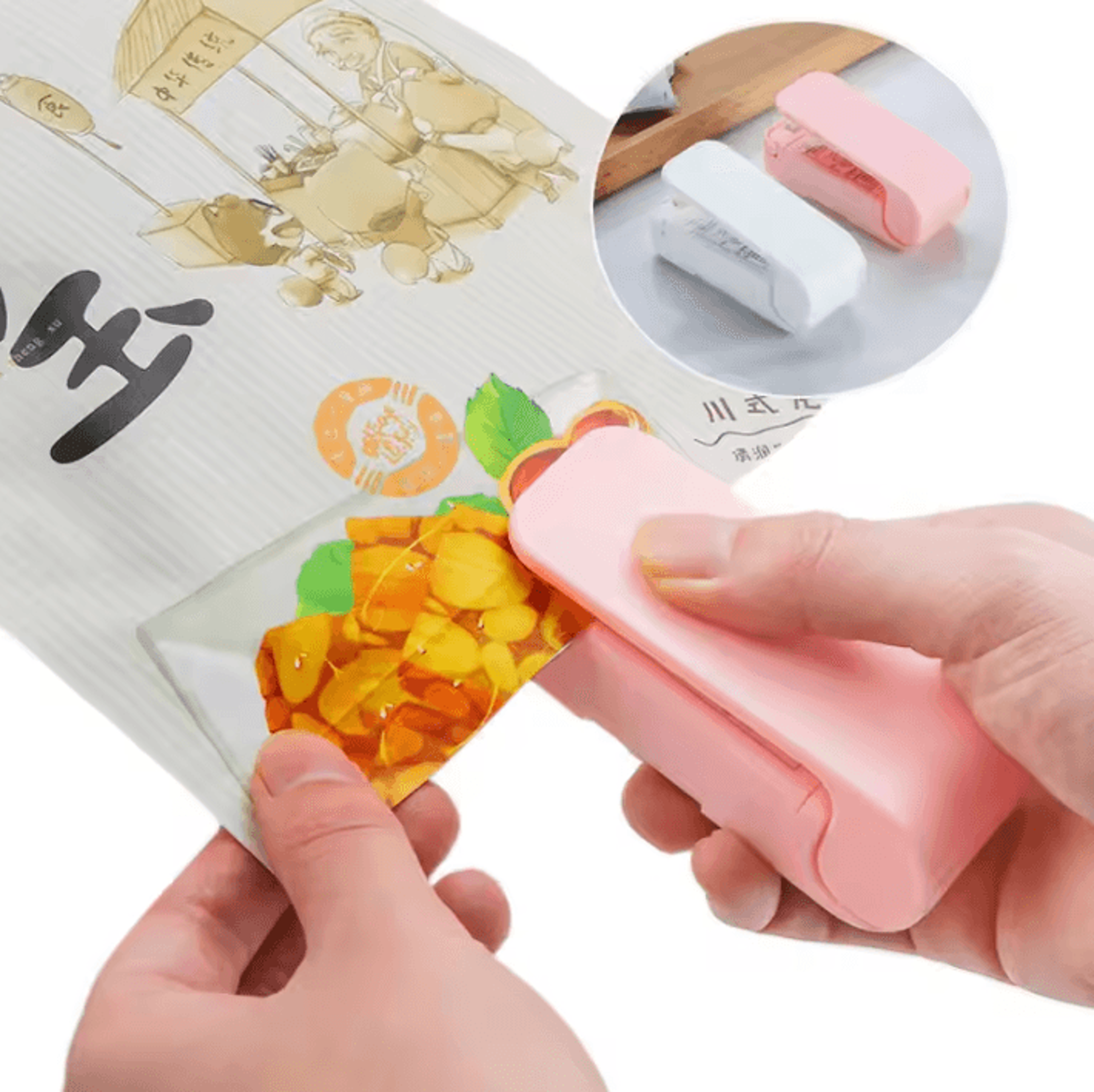 portable mini heat sealing machine for snack & food bags