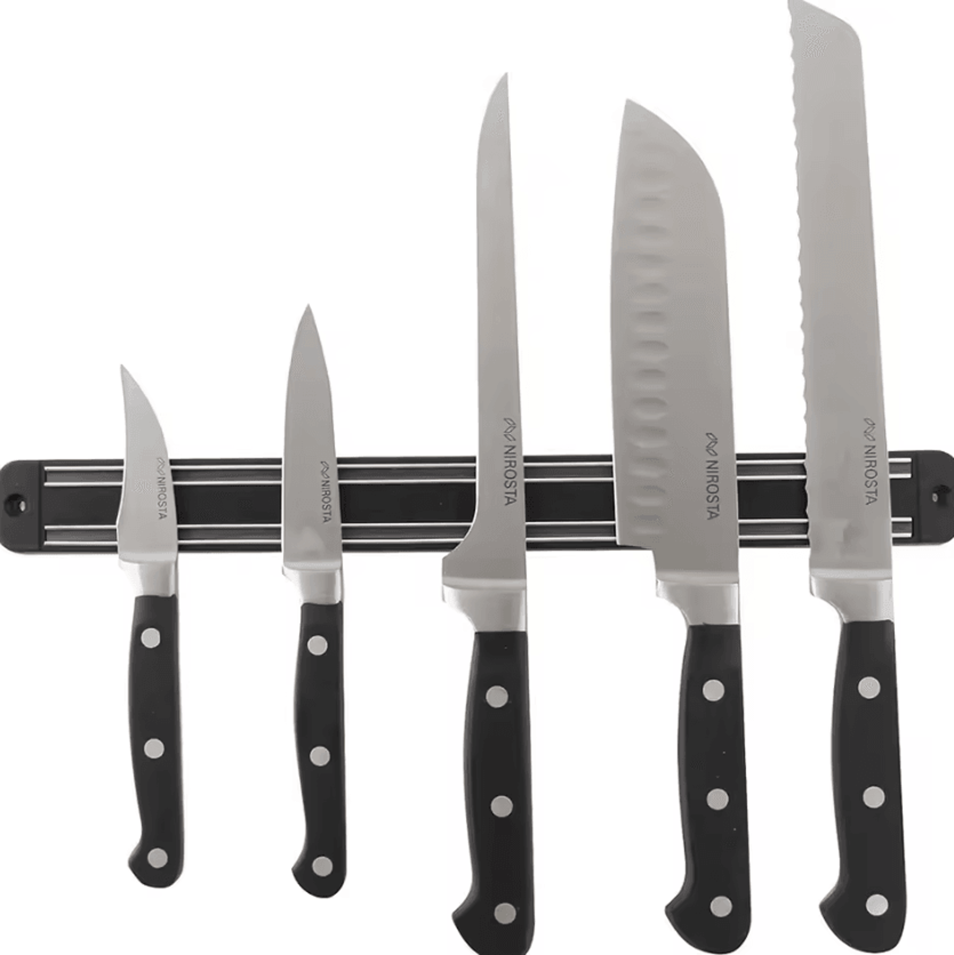 magnagrip stainless steel magnetic knife holder – 13 inch wall mounted knife strip