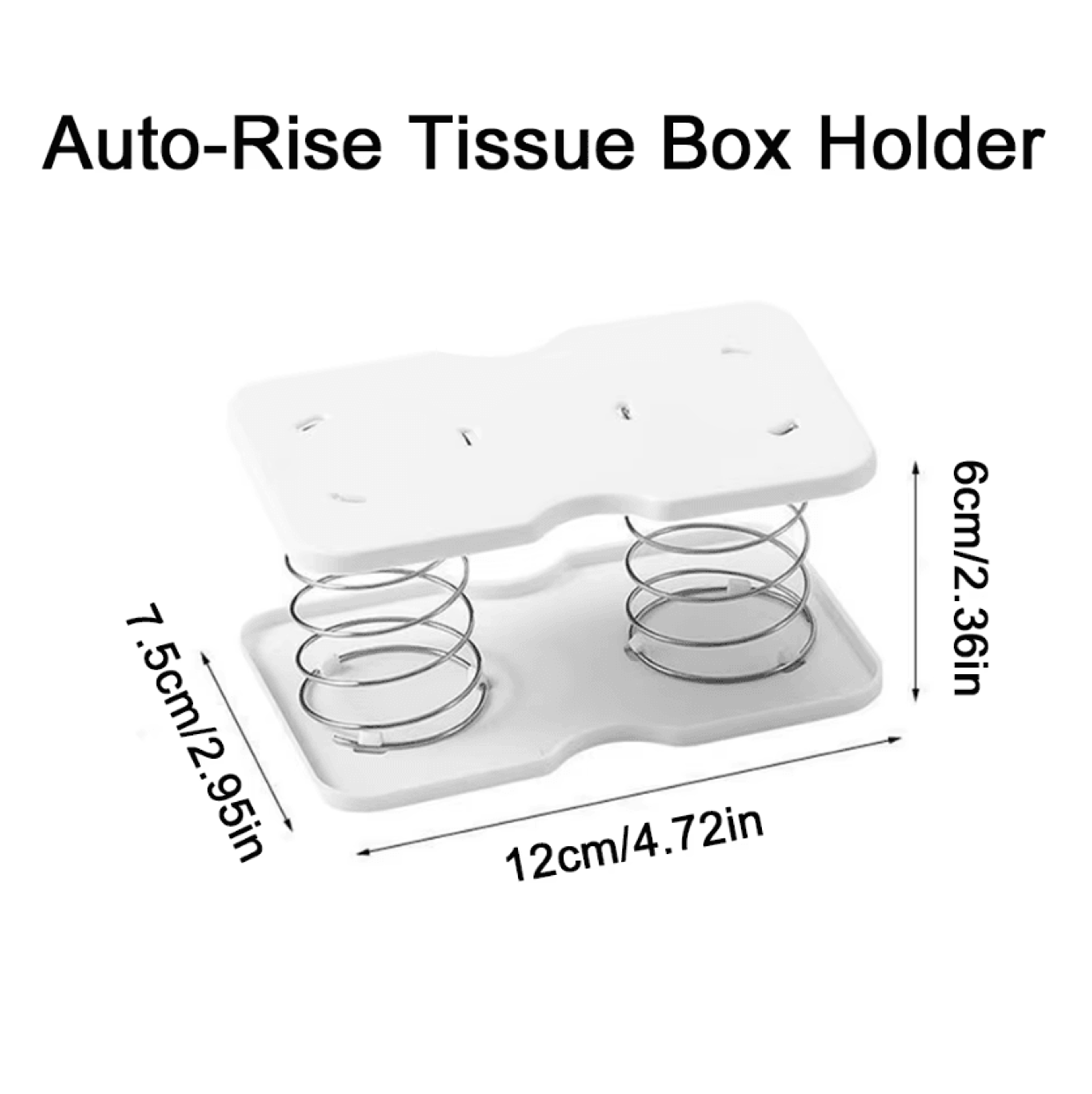 SpringLoaded Automatic Tissue Box Holder For Home Office  Bathroom 1