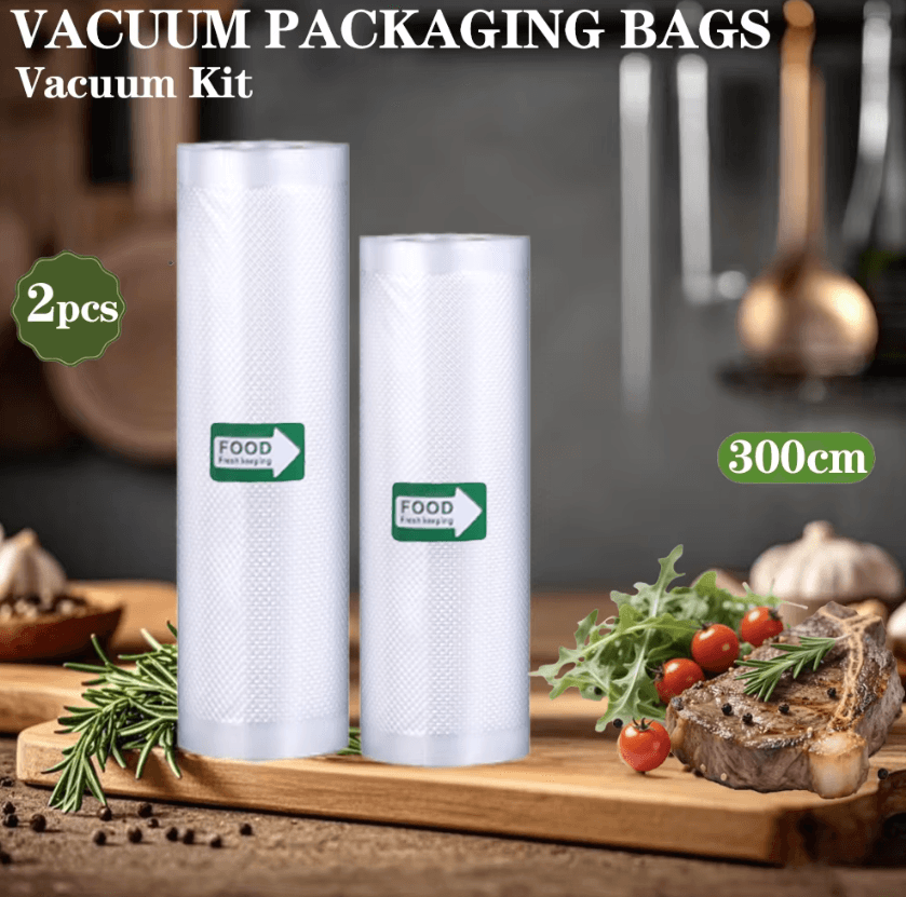 vacuum seal food storage bags for meal prep & fresh food preservation