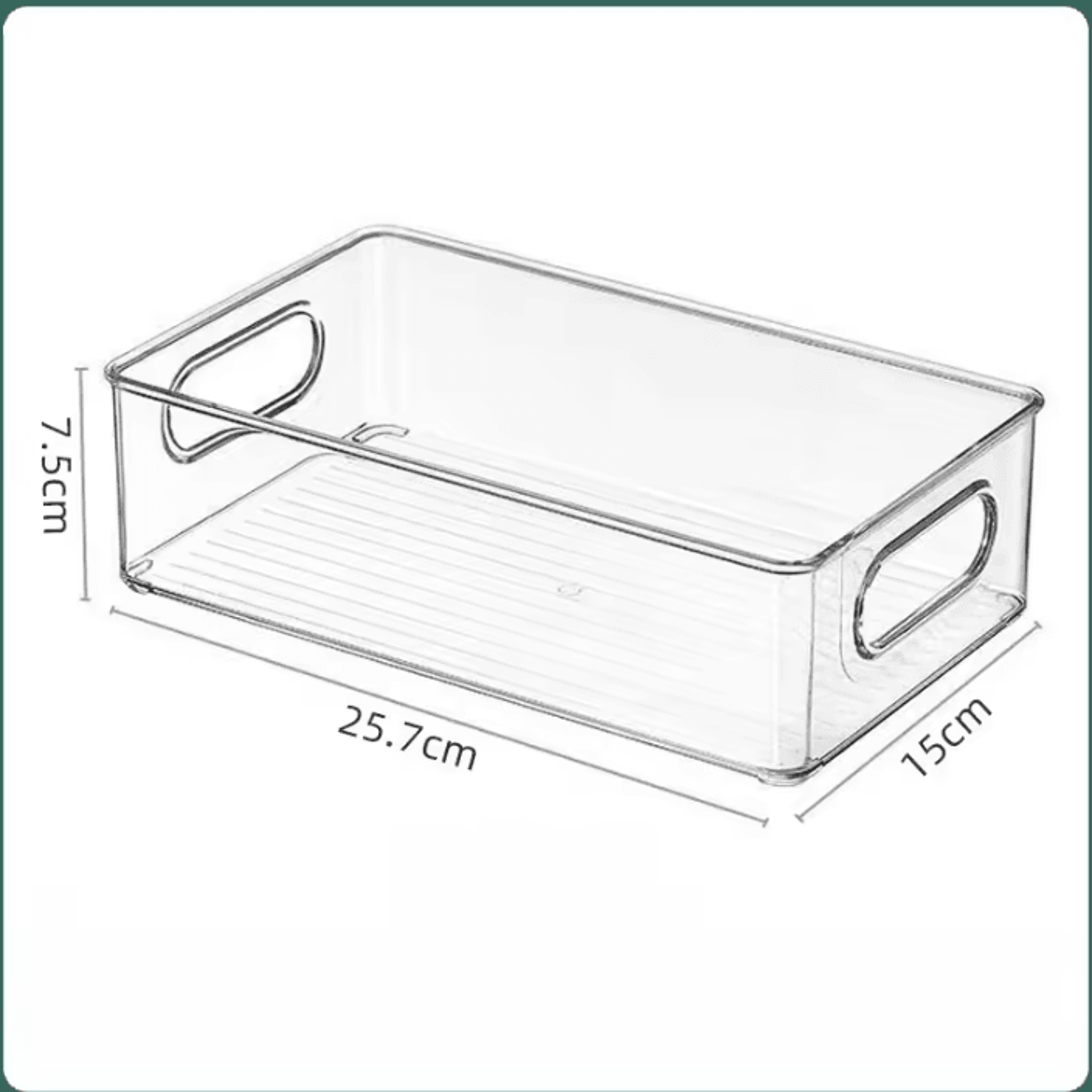 Stackable Clear Pantry Storage Bins With Handles For Fridge  Cabinet Organization 2