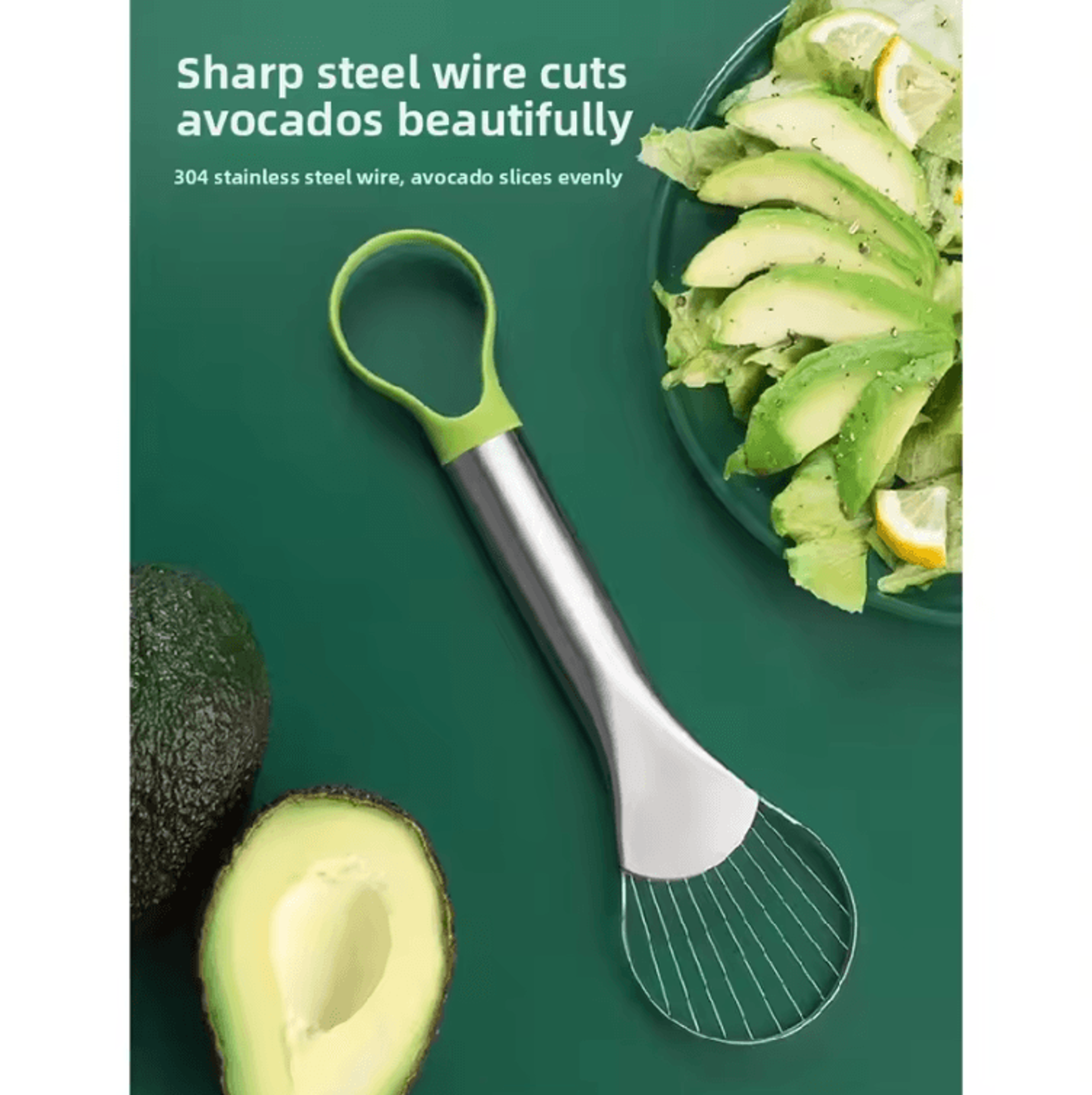Stainless Steel Avocado  Dragon Fruit Slicer Tool For Easy Fruit Prep 4