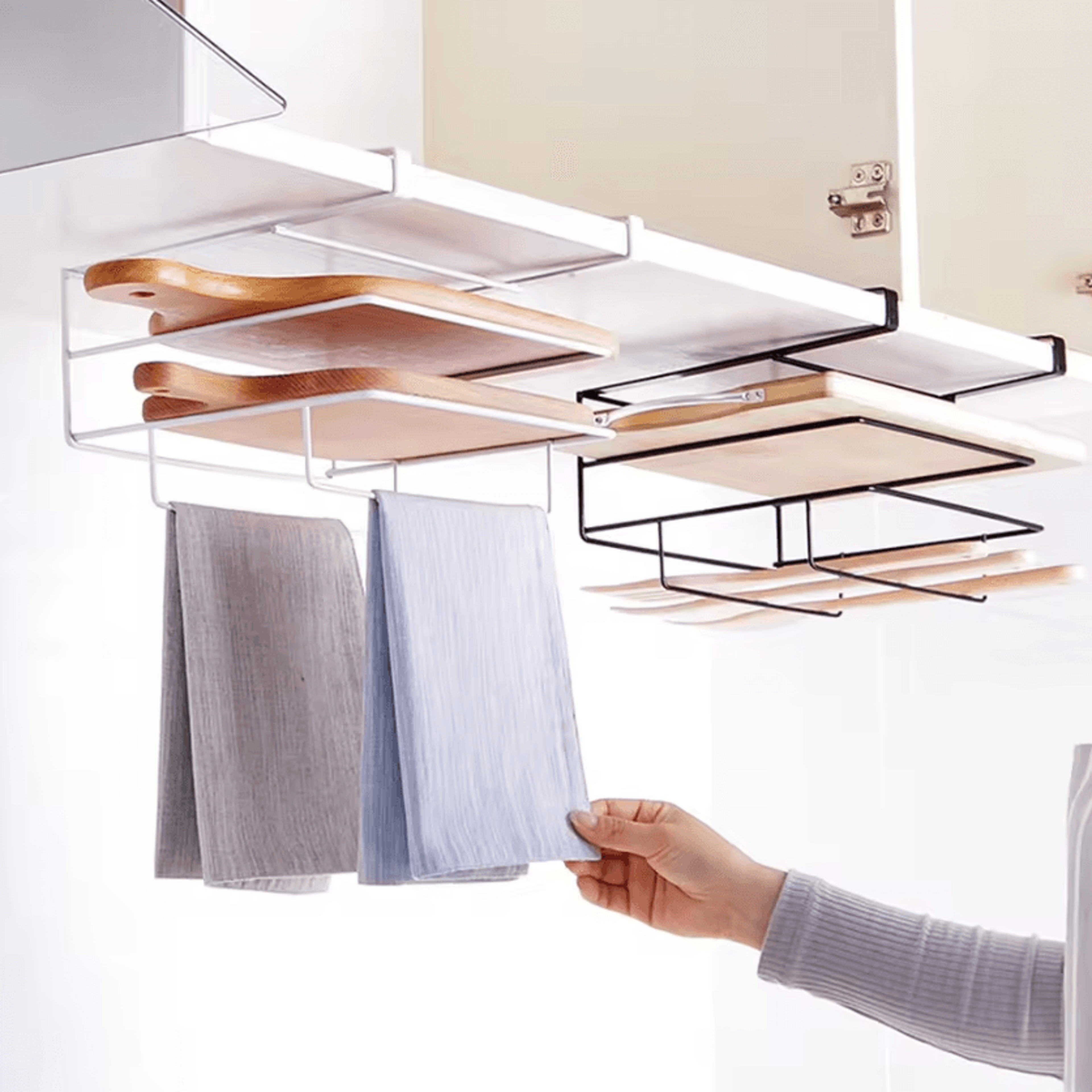 WallMounted Cutting Board  Kitchen Rack Organizer 0