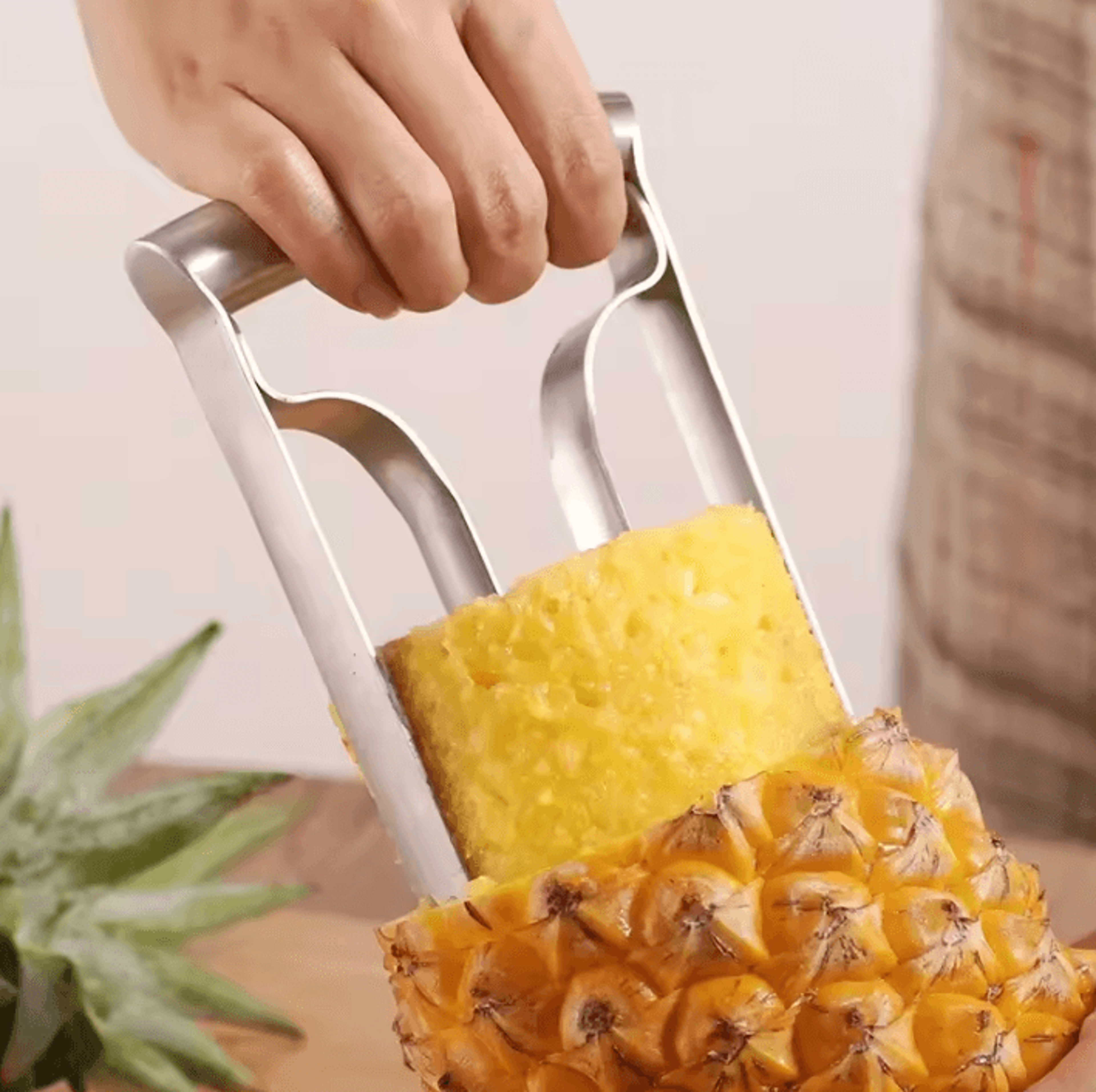 stainless steel pineapple peeler & eye cutter kitchen tool