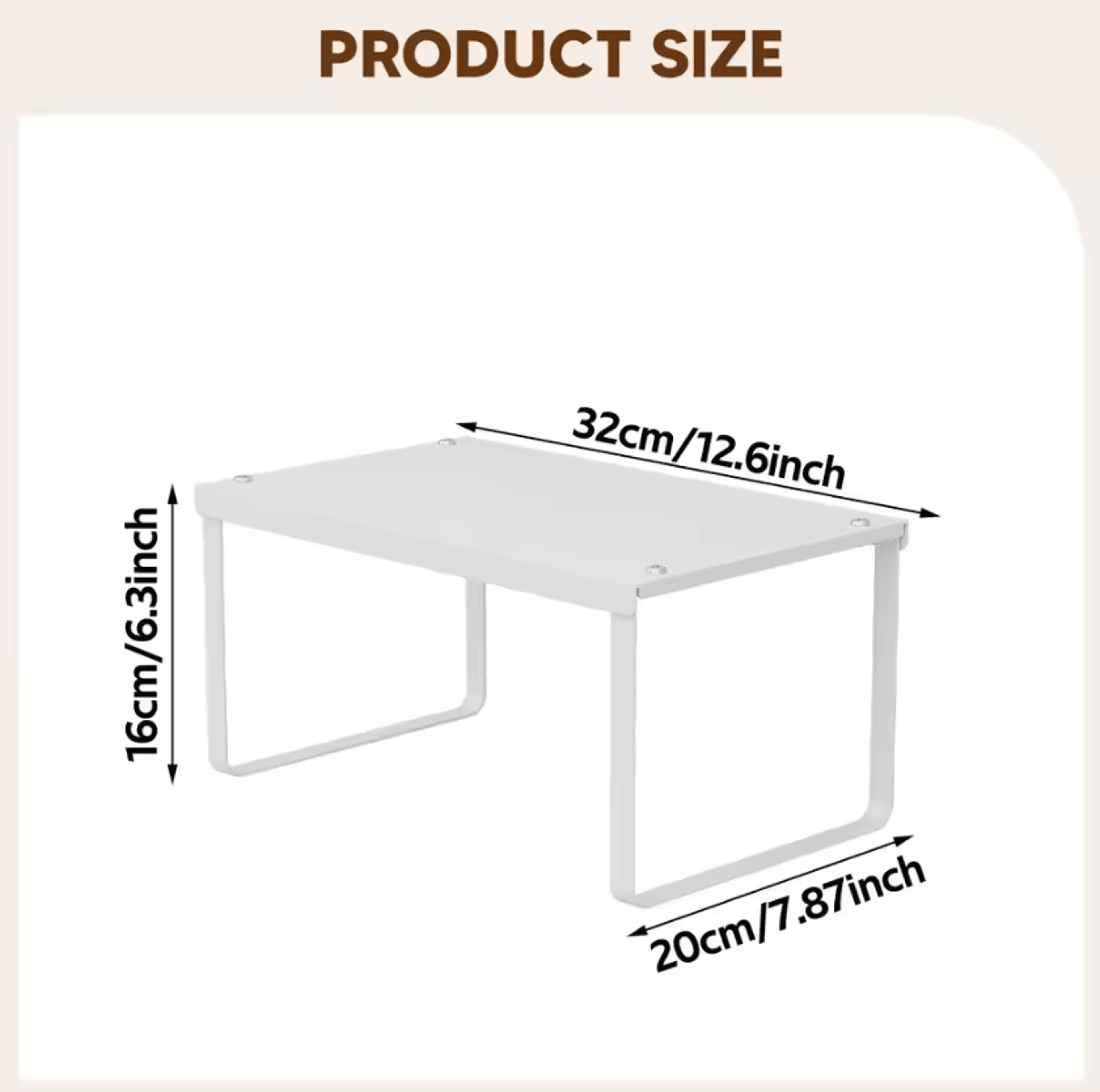 MultiPurpose Counter Storage Shelf Rack For Kitchen  Cabinet Organization 5