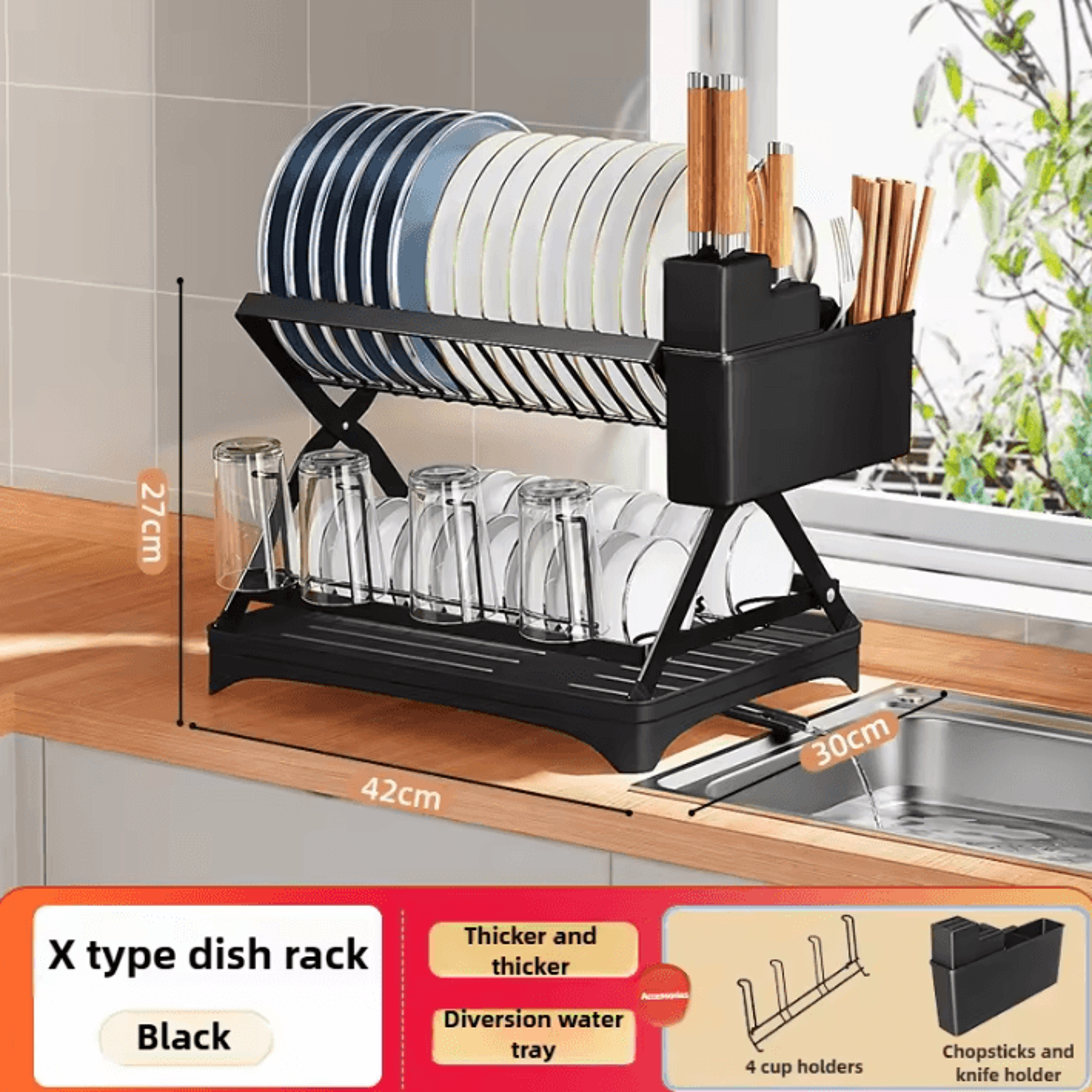 Foldable PullOut Storage Rack Organizer For Kitchen  Snack Storage 6