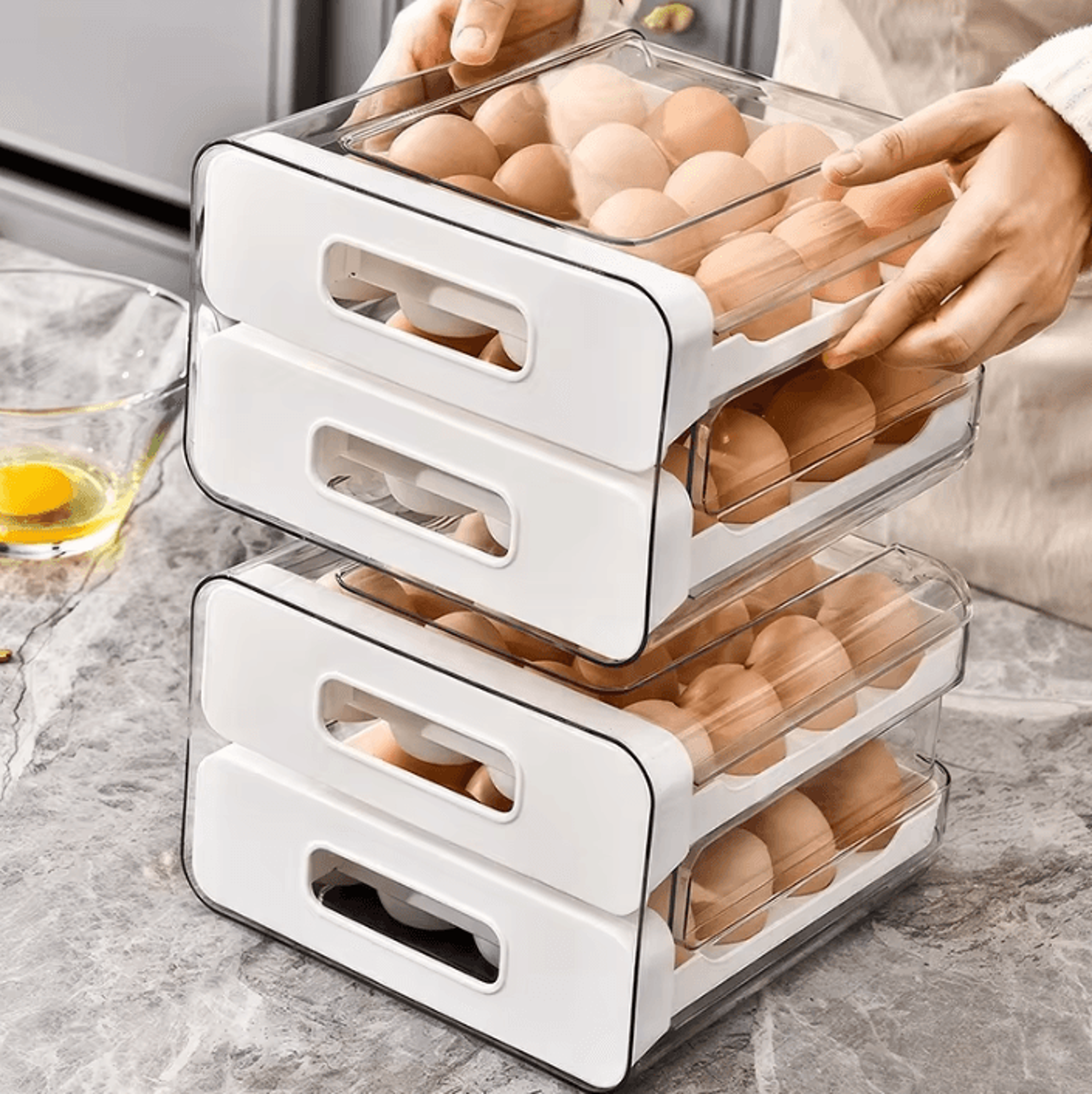 EggNest 32Compartment Refrigerator Egg Organizer 1