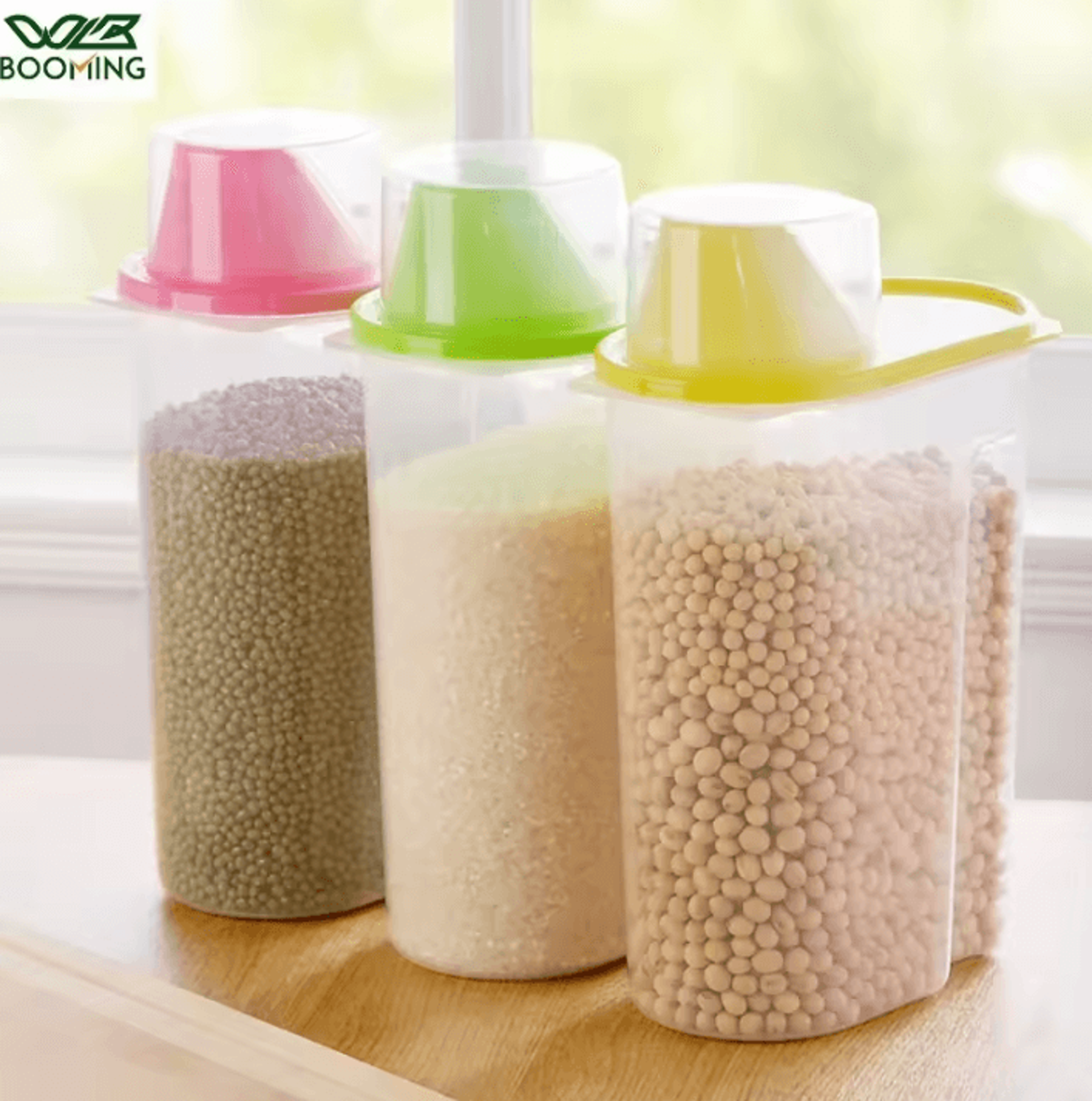 ClearLock Airtight Rice  Grain Storage Container Set 0