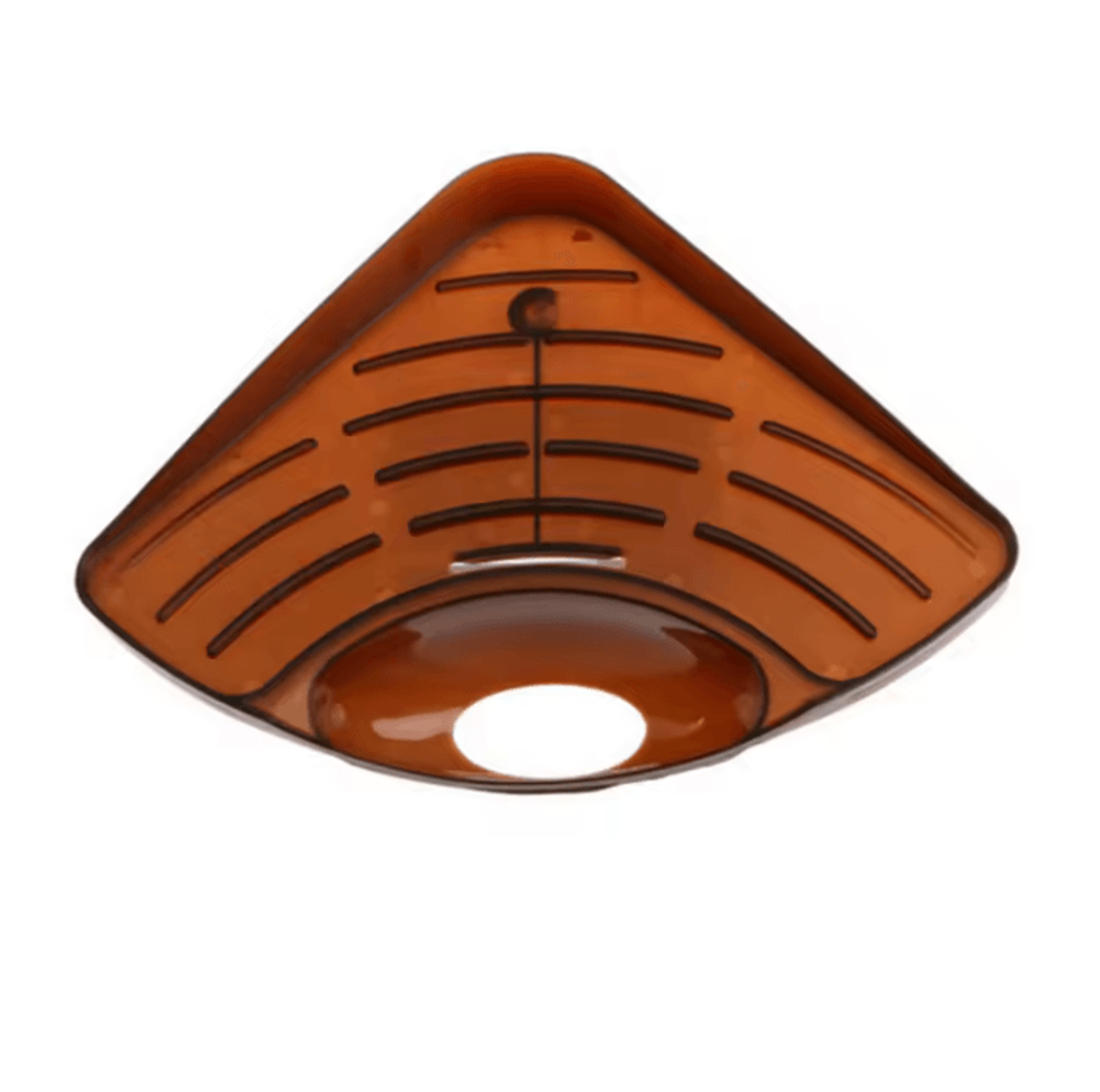 TriFlow Corner Sink Drain Rack  Triangle Sponge  Utensil Organizer 4