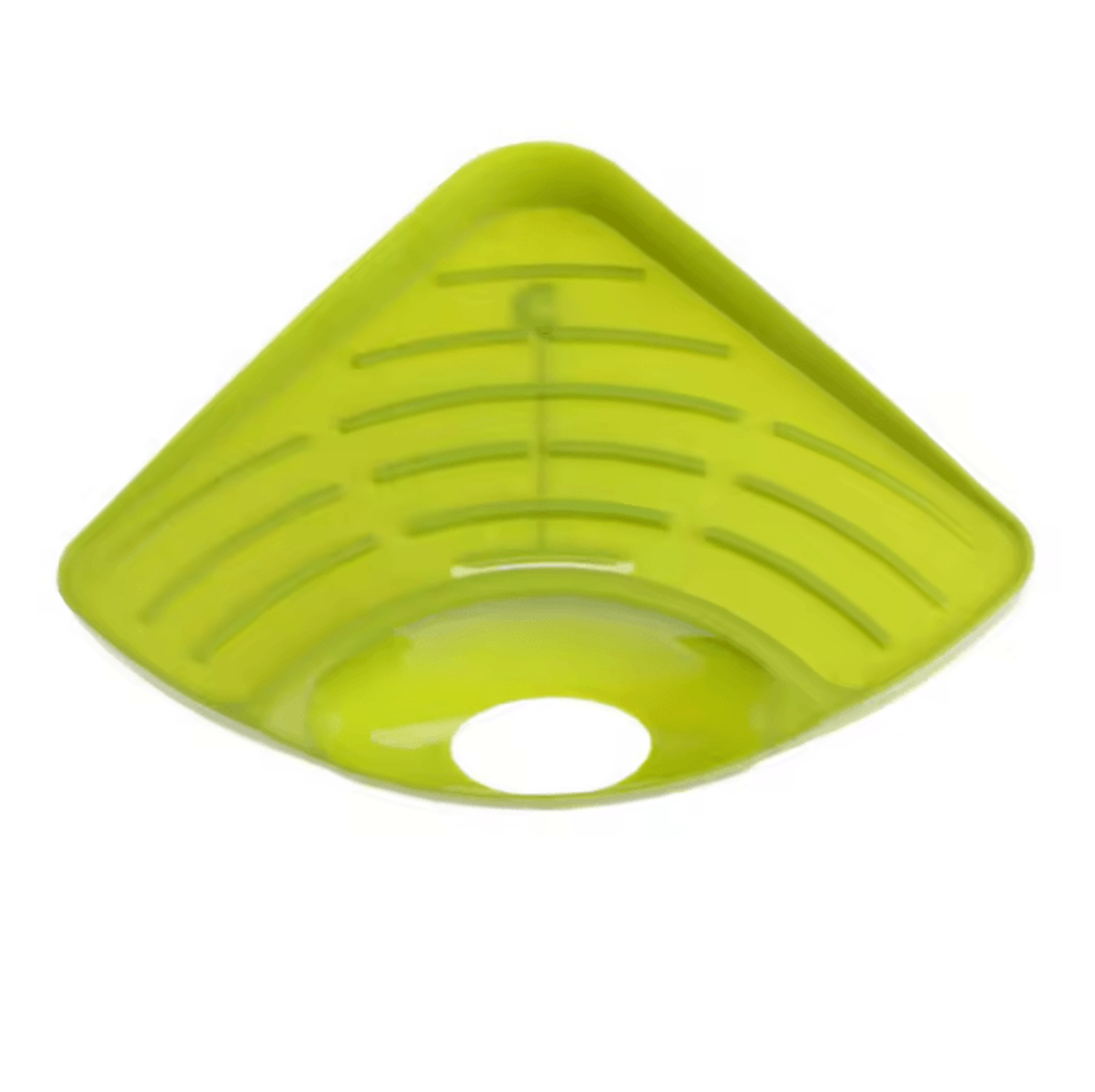 TriFlow Corner Sink Drain Rack  Triangle Sponge  Utensil Organizer 5