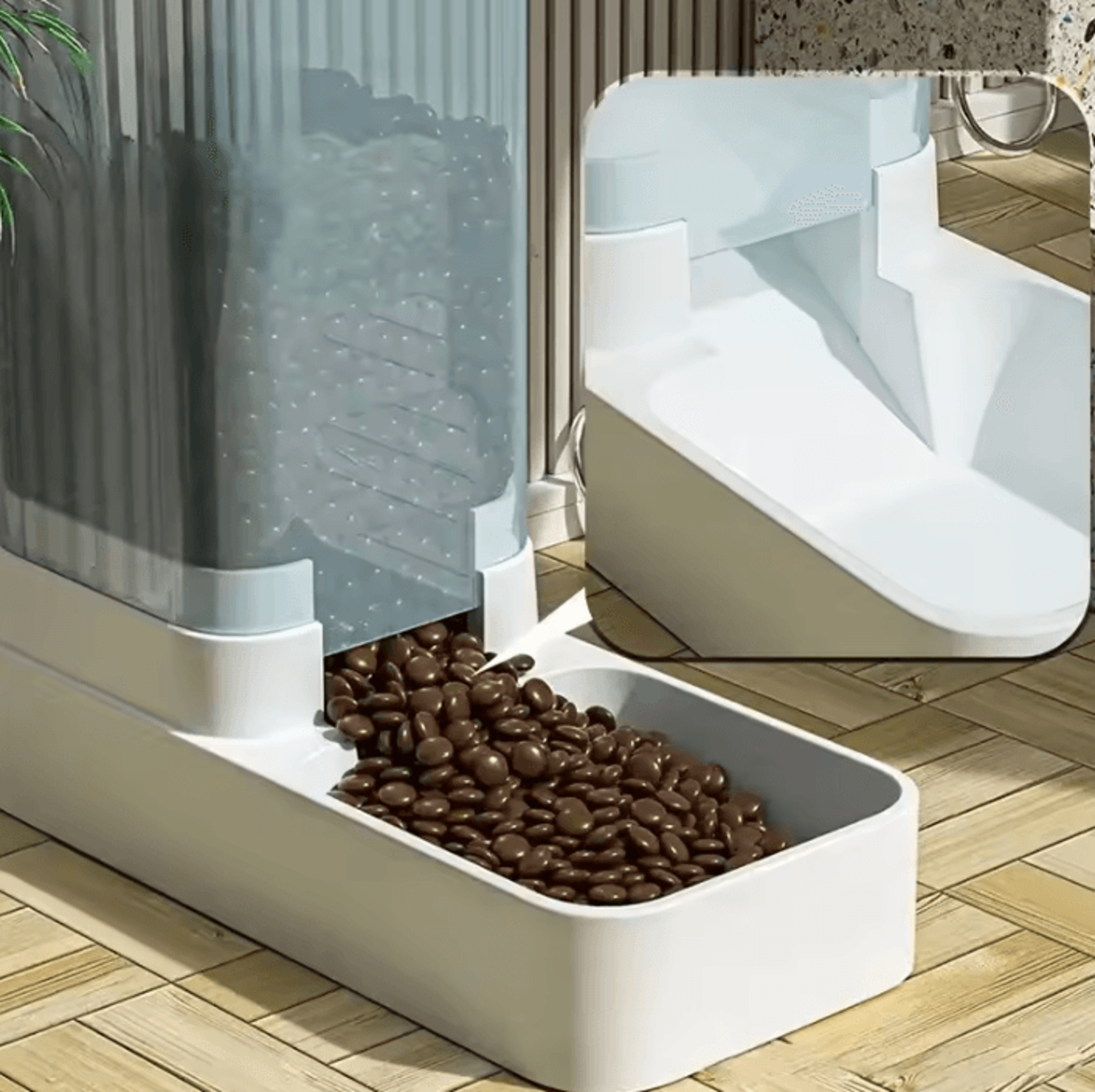 EasyFlow Gravity Pet Feeder  Water Dispenser Set 3