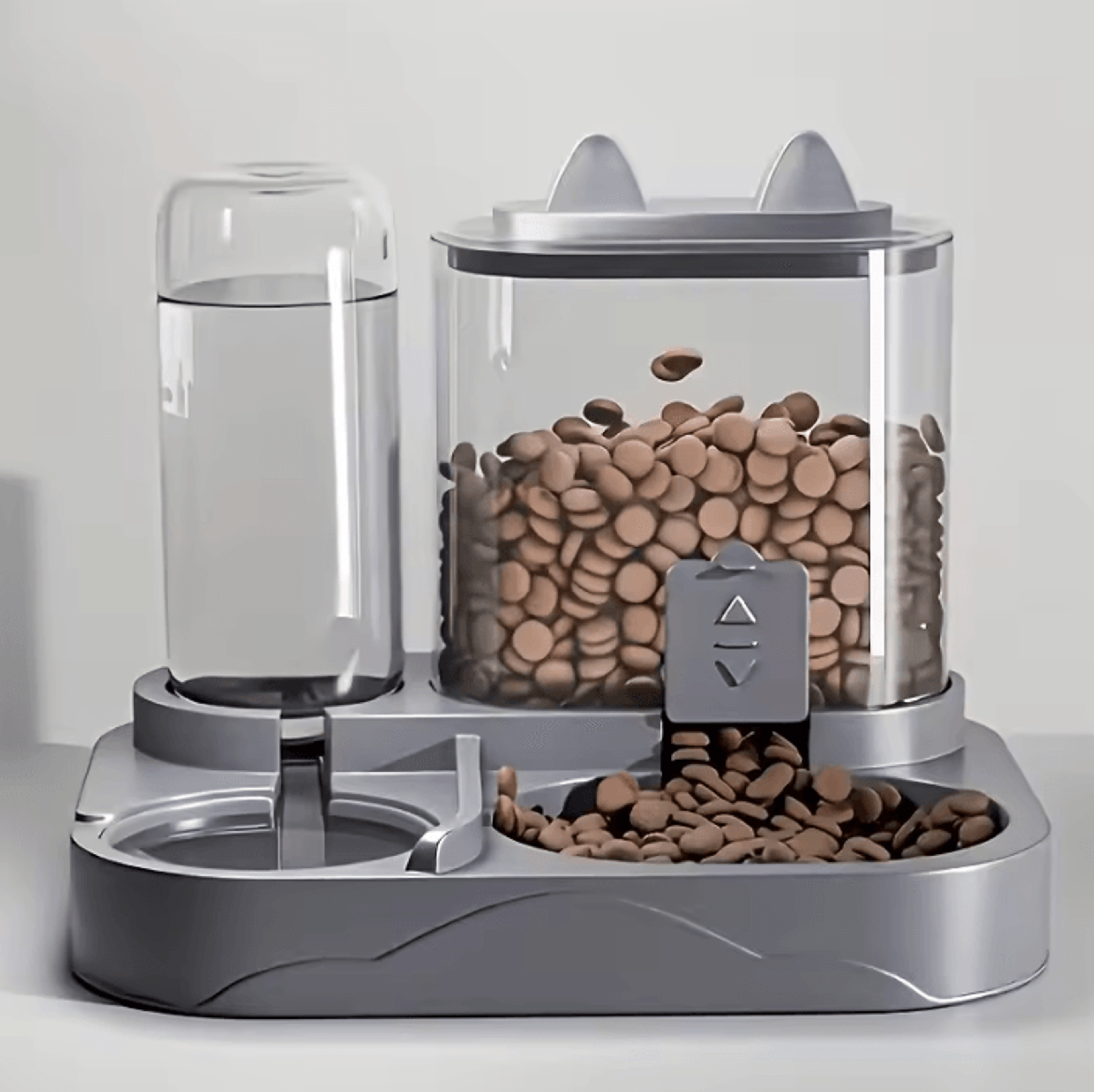 duoflow 2-in-1 automatic pet feeder & water dispenser