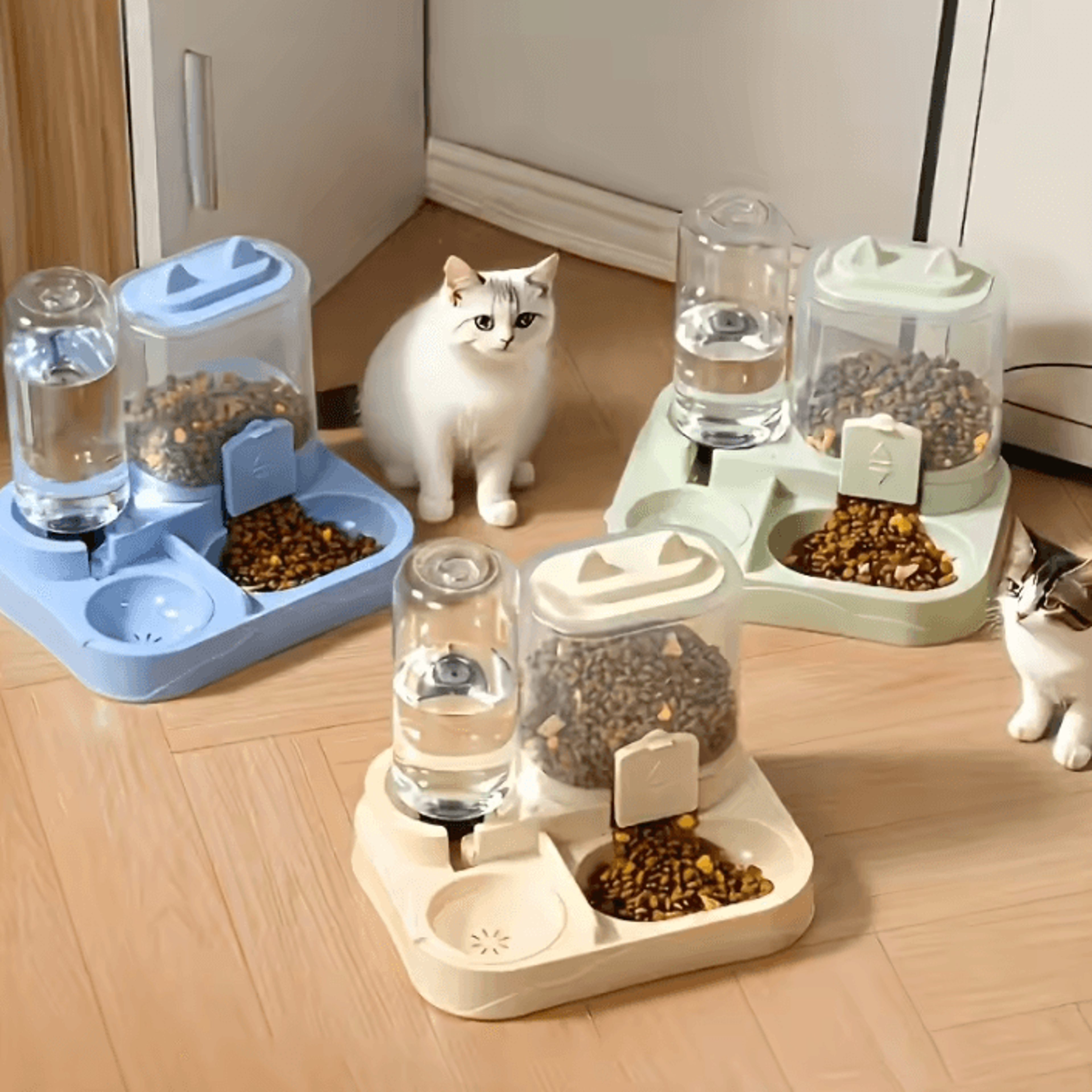 DuoFlow 2in1 Automatic Pet Feeder  Water Dispenser 1