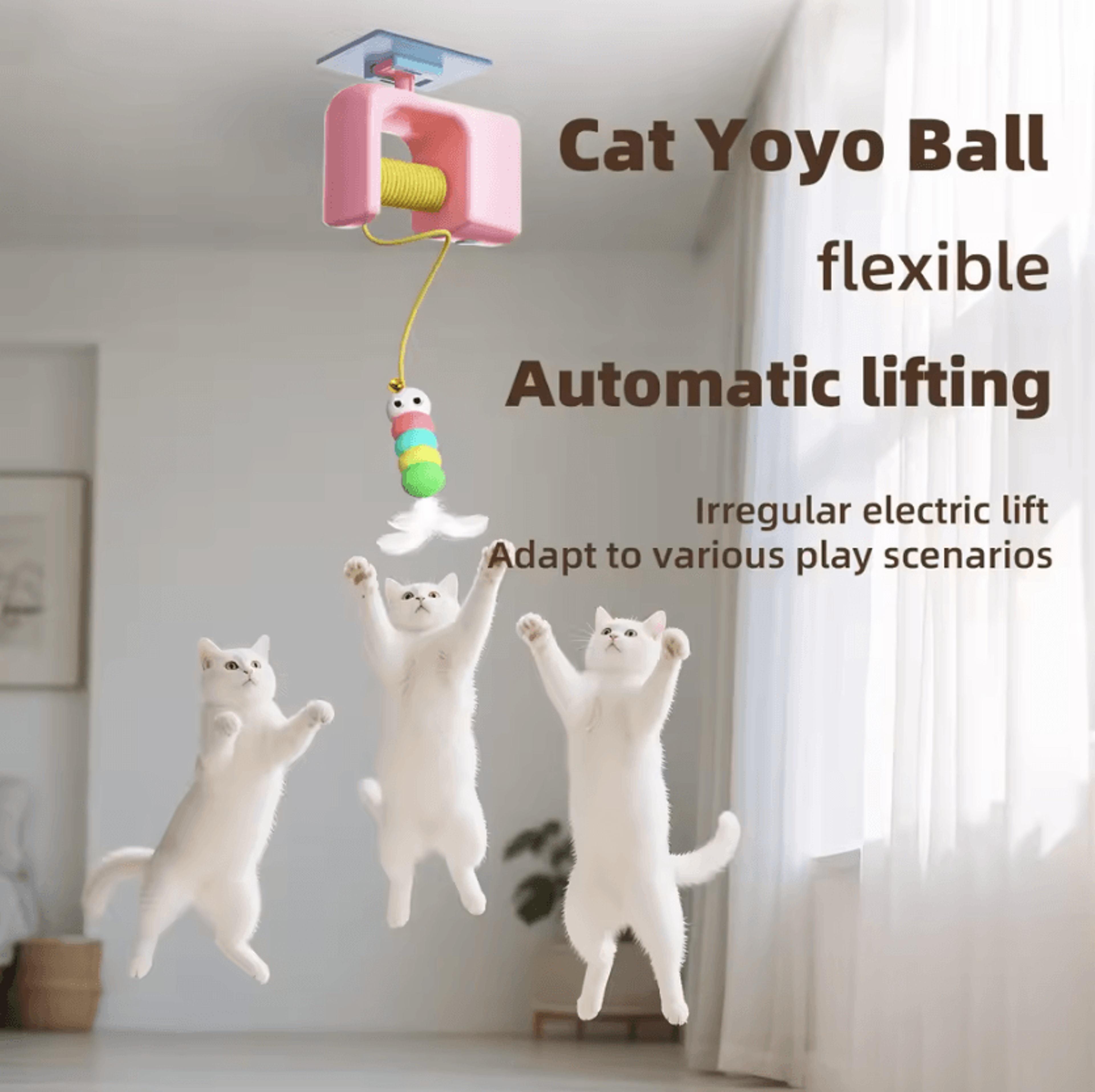 SkyFlutter Interactive Flying Bird Cat Toy 2