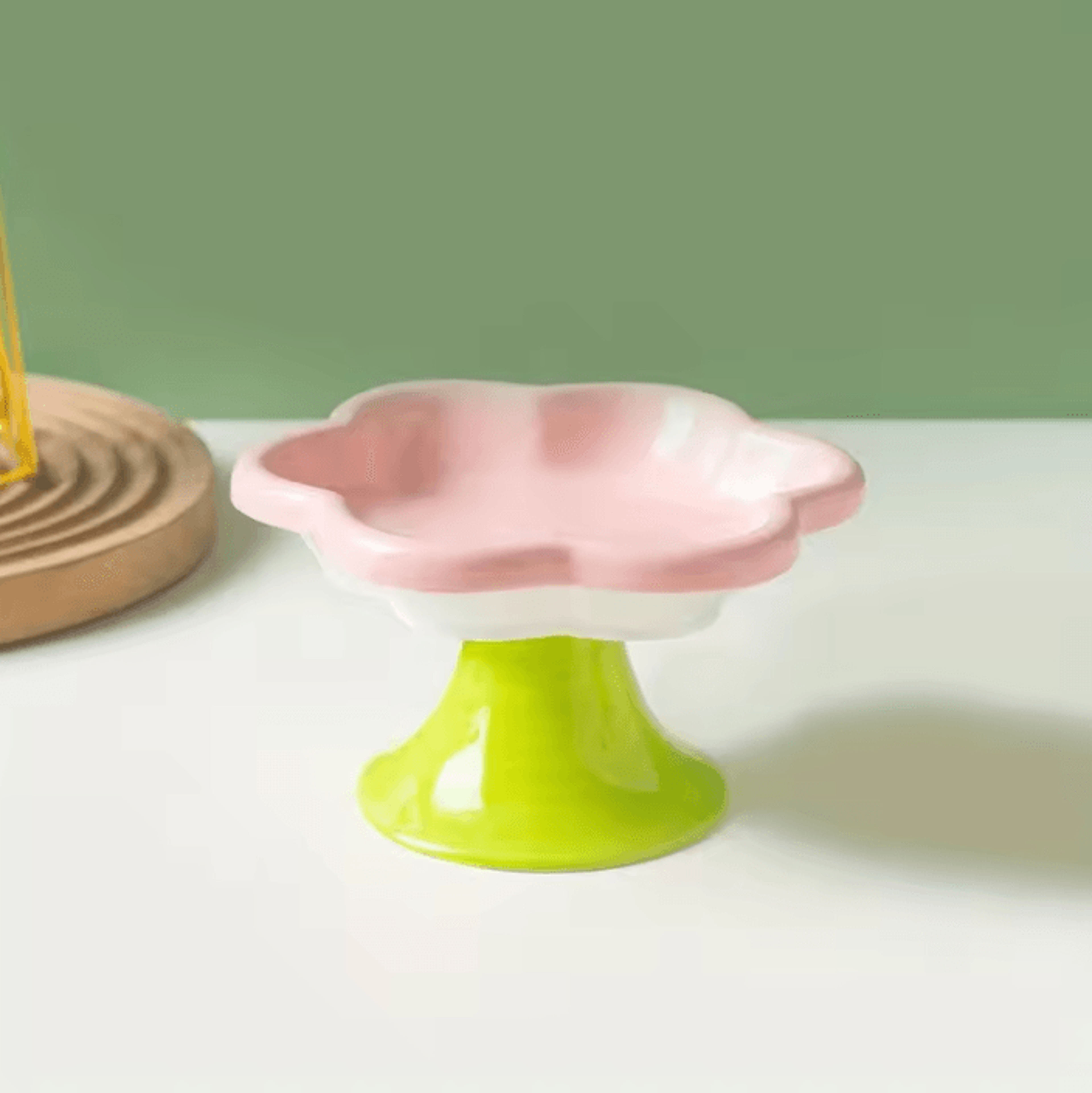 BloomBowl Elevated Ceramic Pet Feeding Bowl 5