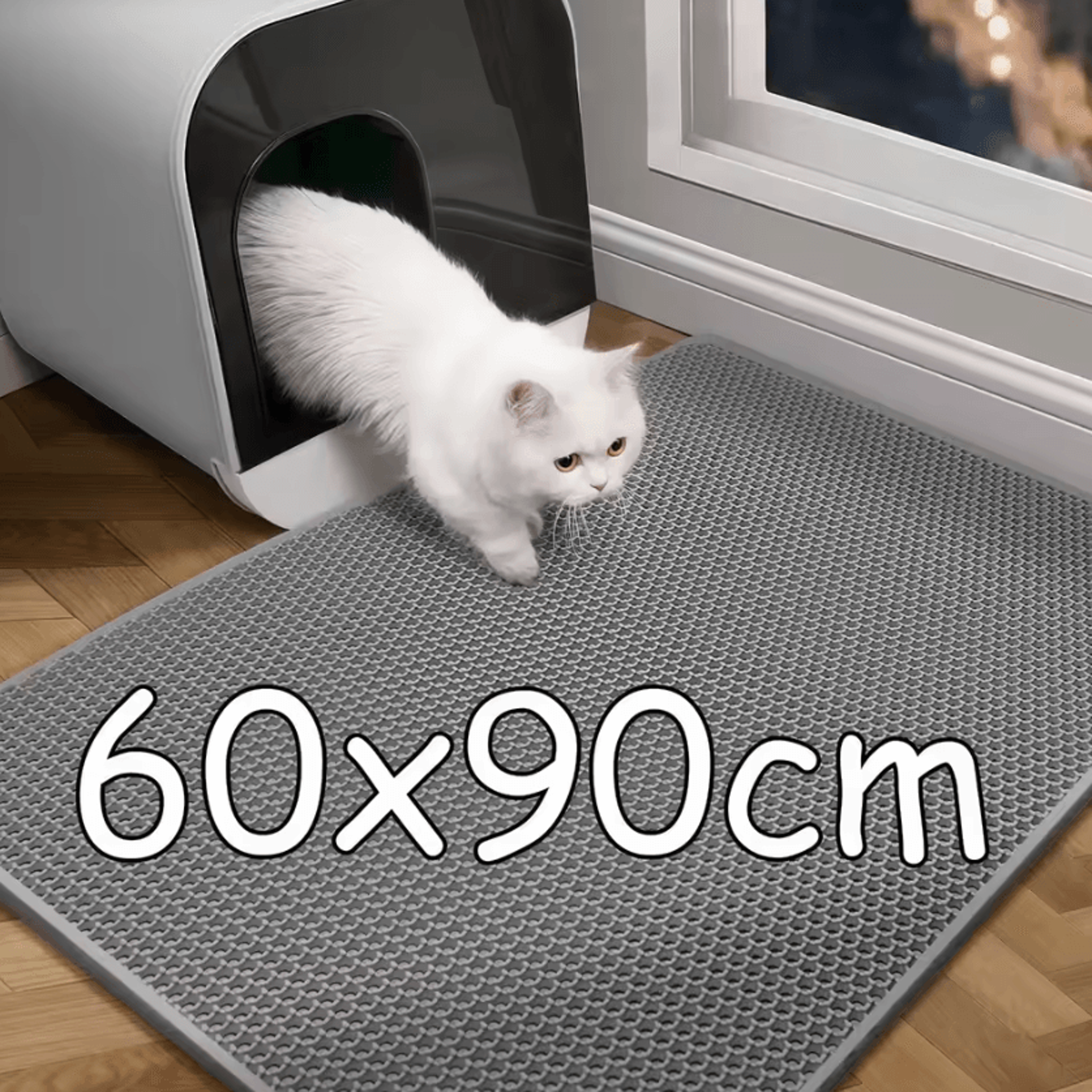 pawshield waterproof double layer cat litter mat