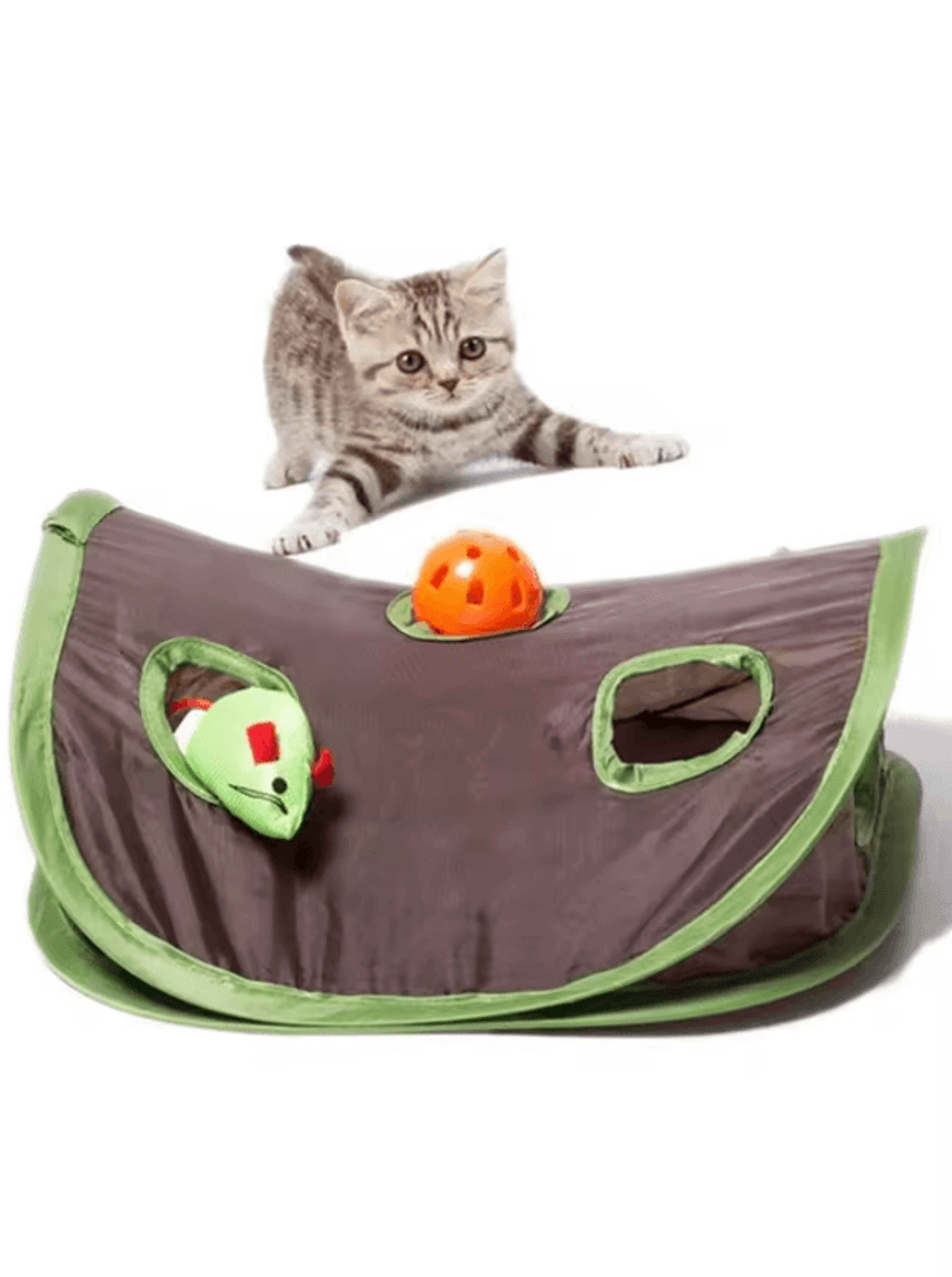 WhiskerHunt Interactive Cat Tunnel Hide  Seek Toy 2
