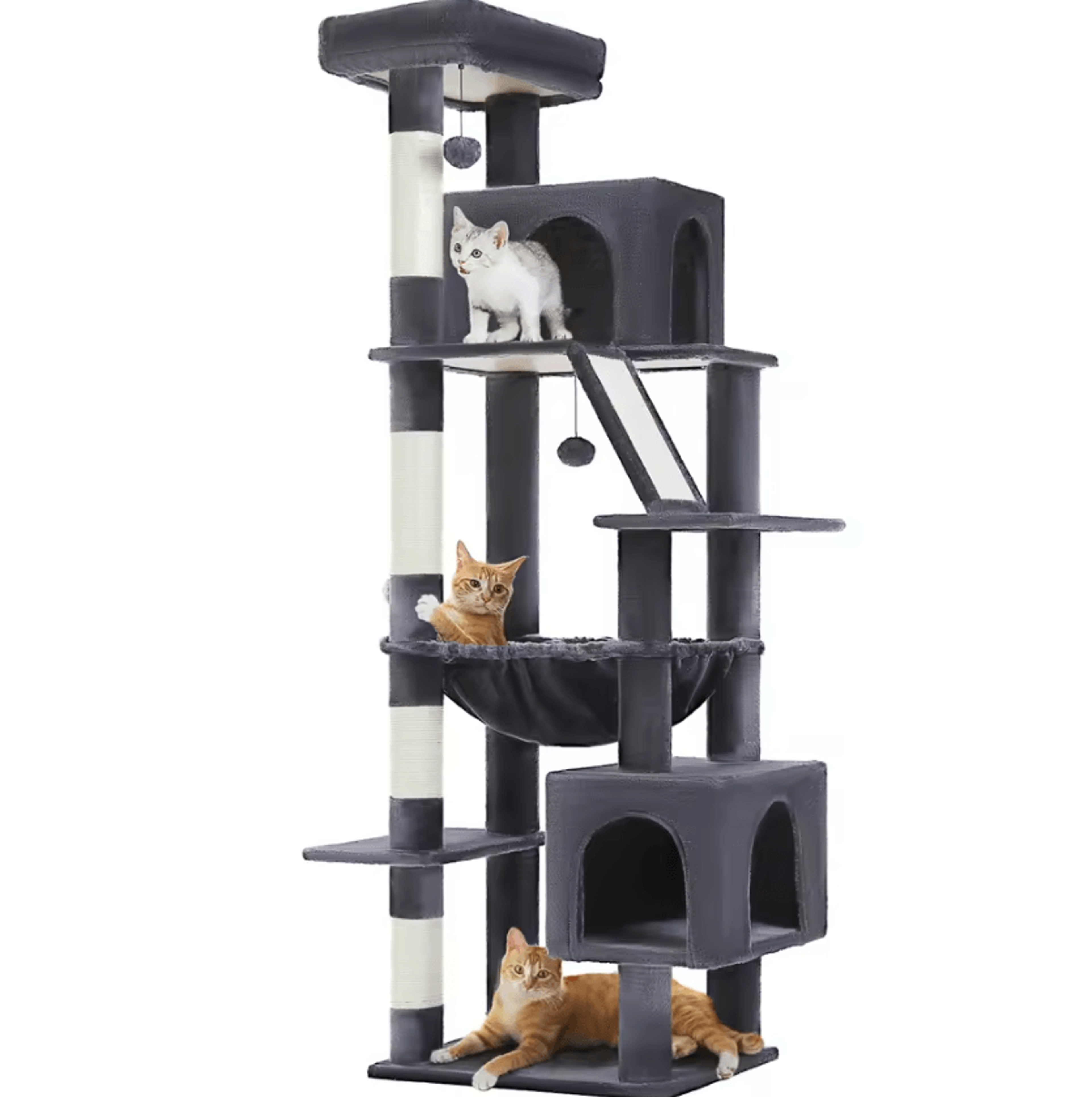 Majestic Haven Large Cat Tree Tower With Condo Beds  Scratching Posts 2