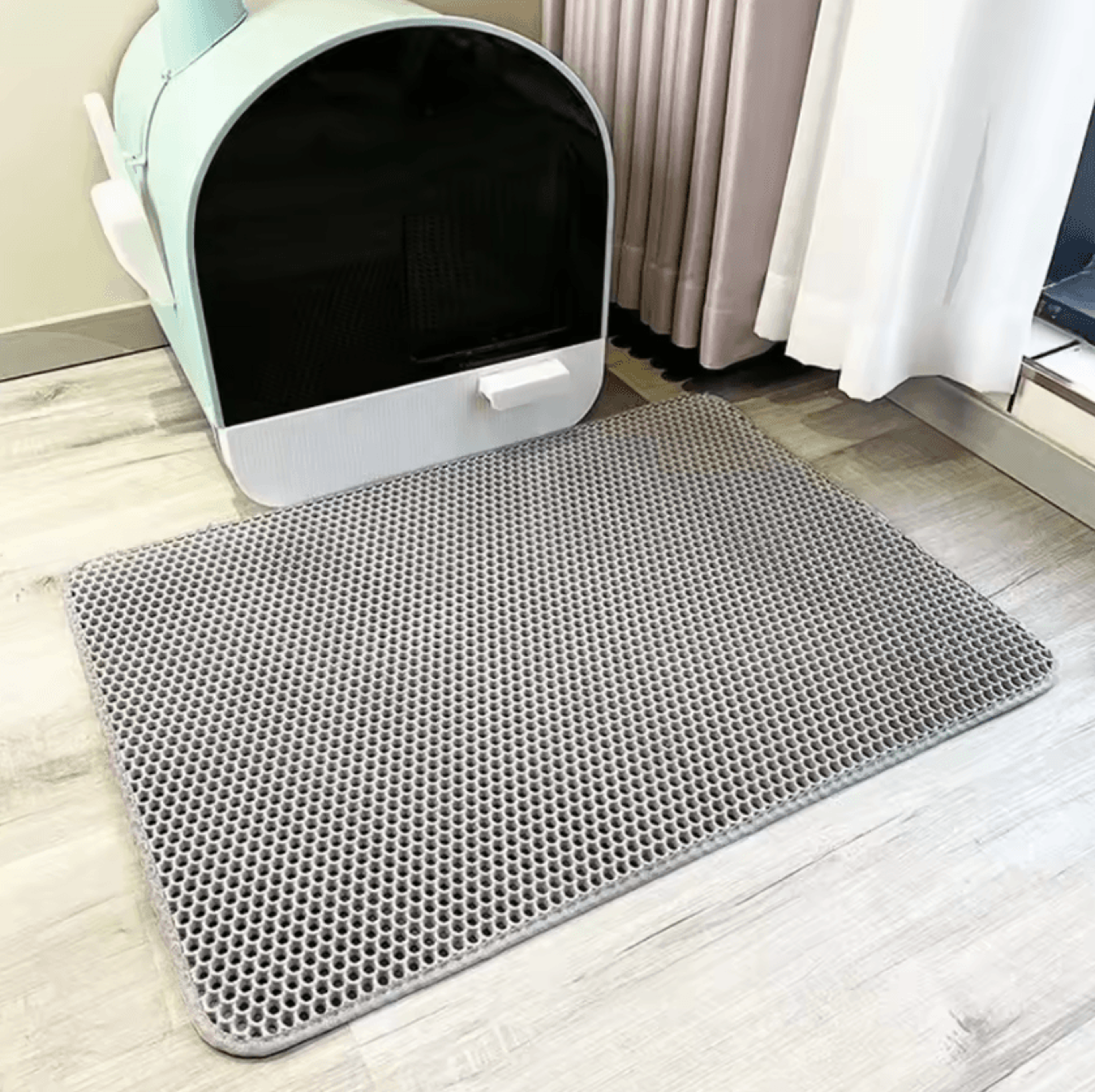 CleanStep Waterproof DoubleLayer Cat Litter Mat For Litter Box Areas 4