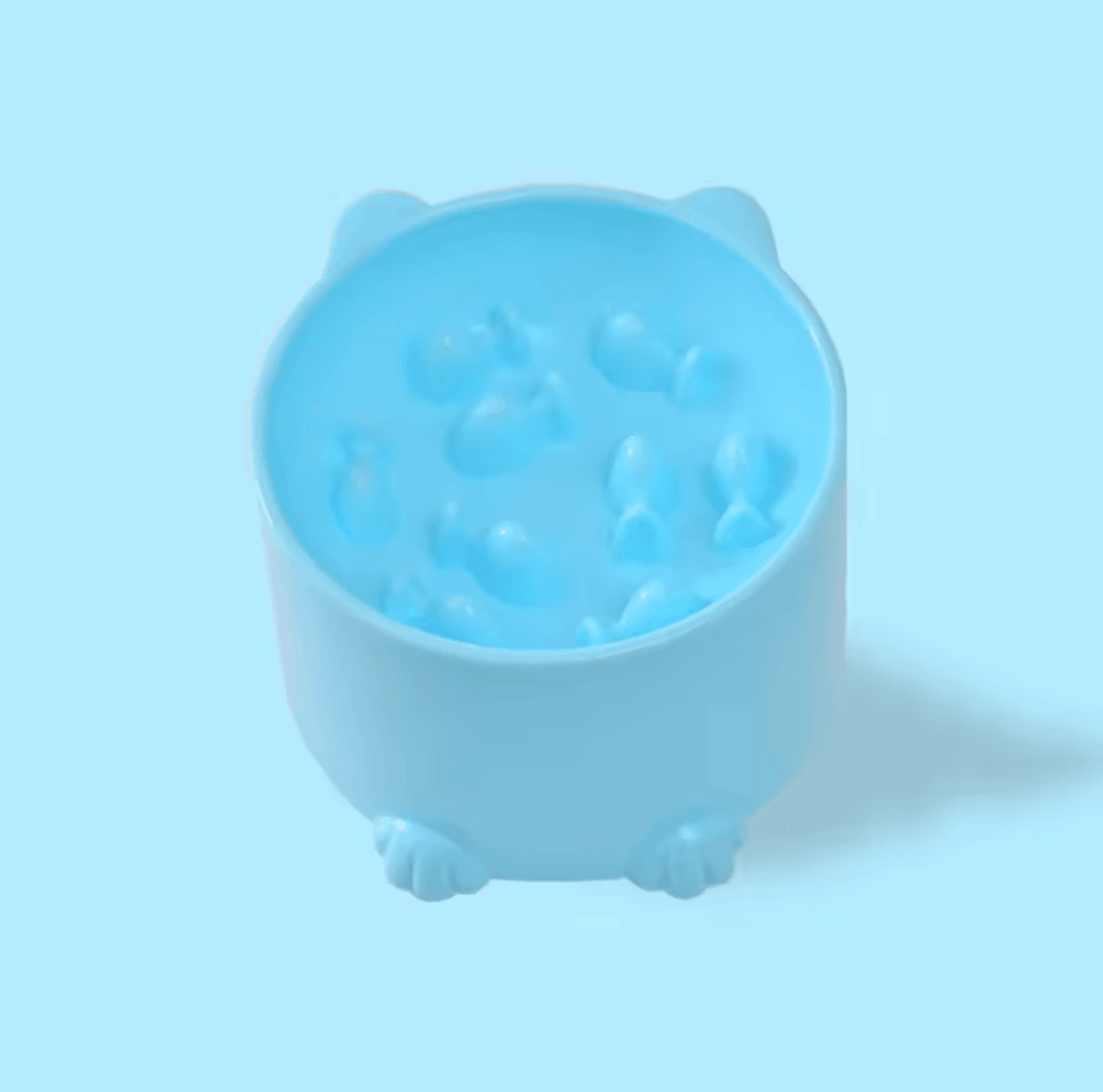 SlowEase Elevated Slow Feeder Bowl For Cats  Small Dogs 4