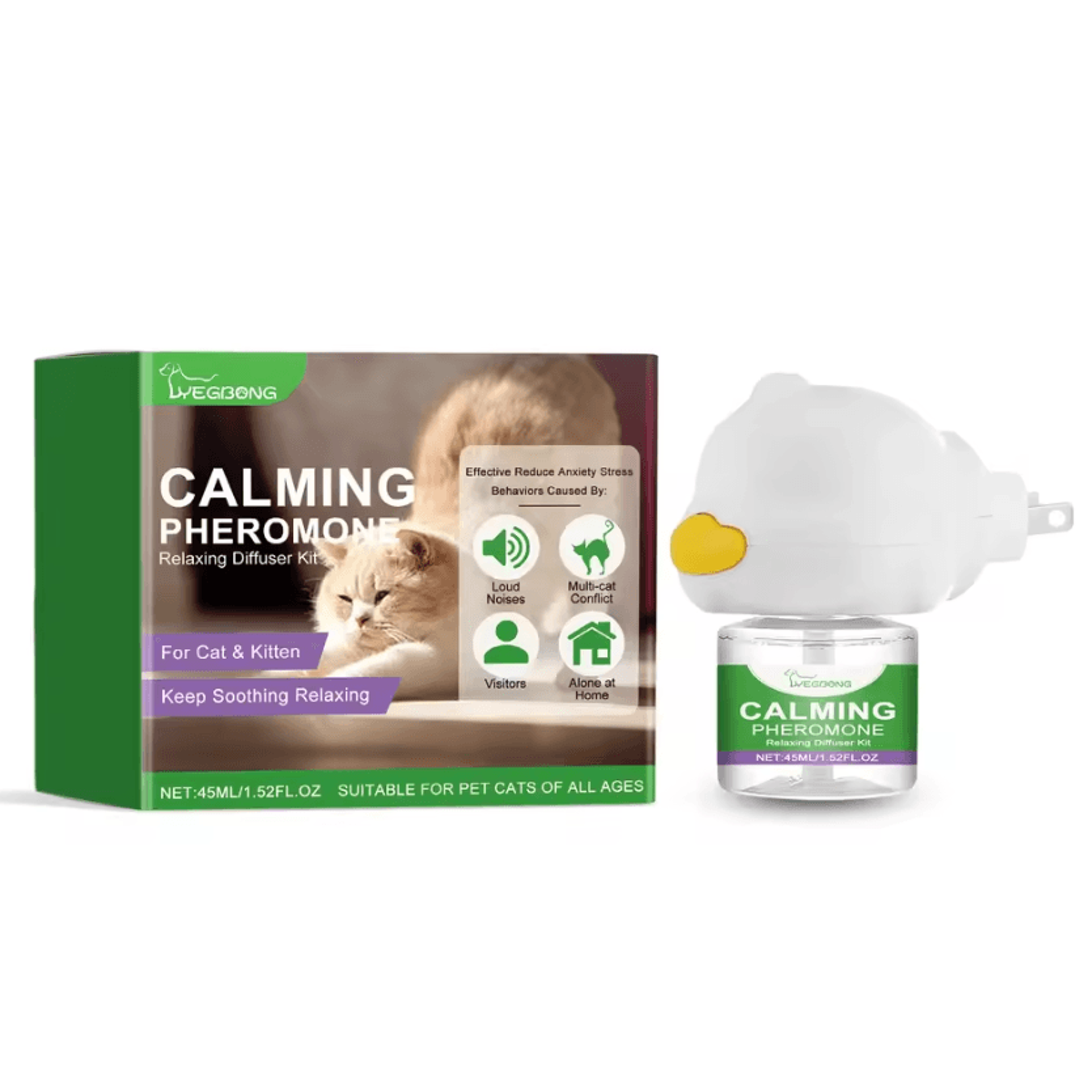 CatEase Calming Diffuser For Cats  Pheromone PlugIn Anxiety Relief For Indoor Cats 3
