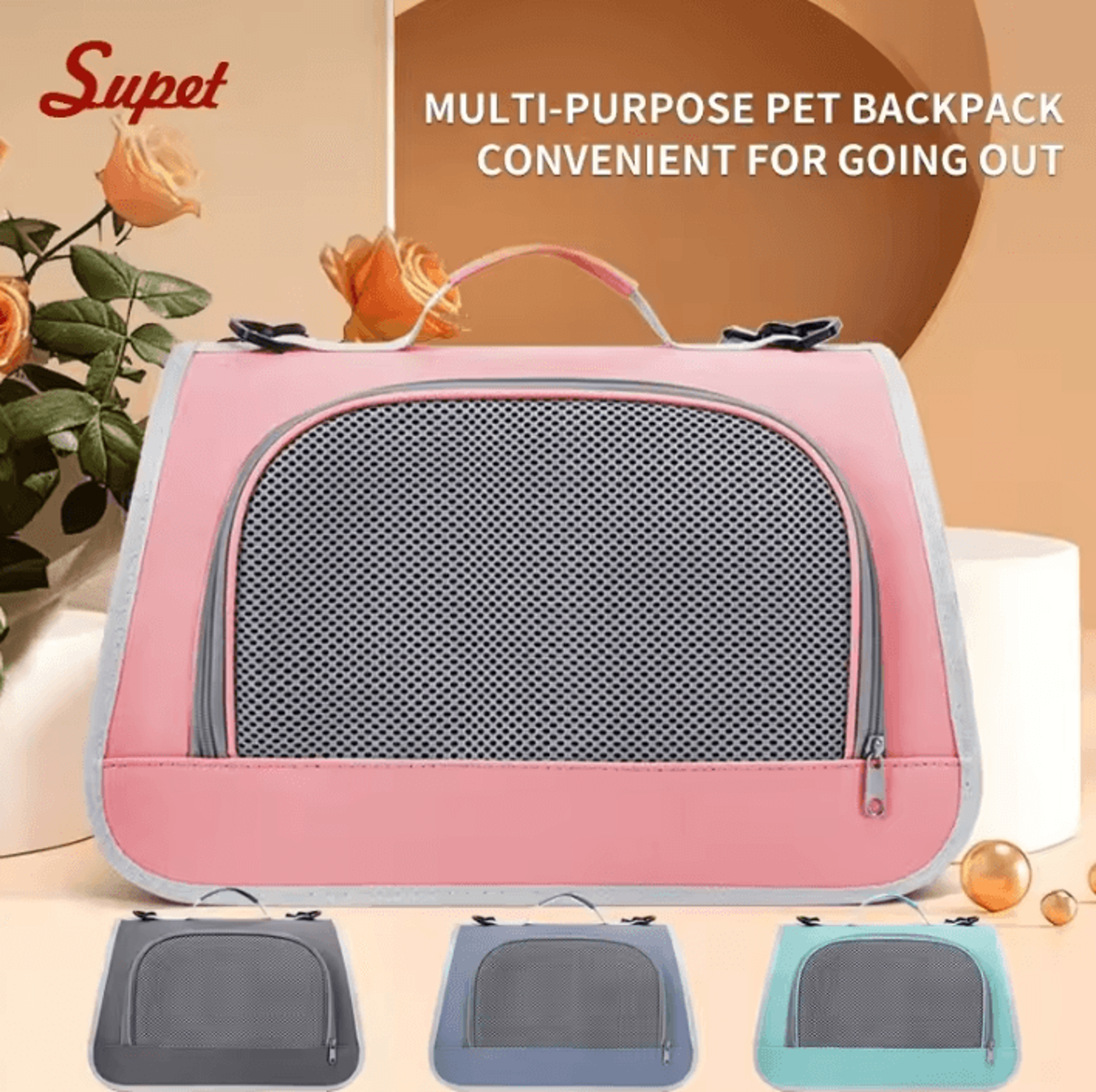 travelnest folding airline-approved pet carrier for cats & small dogs