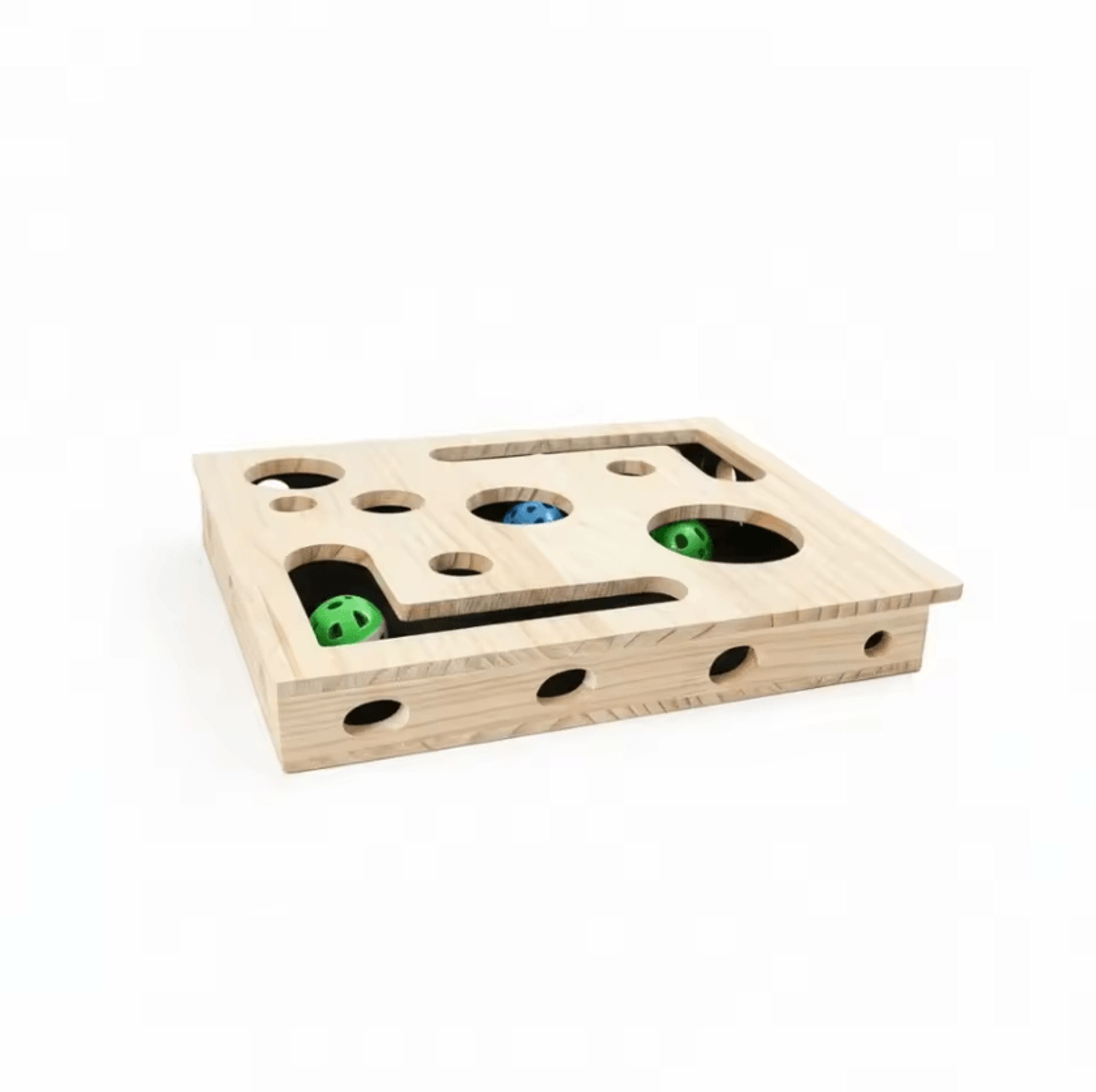 Interactive Cat Nail File Puzzle Box With Bell Ball Maze Tunnel 2