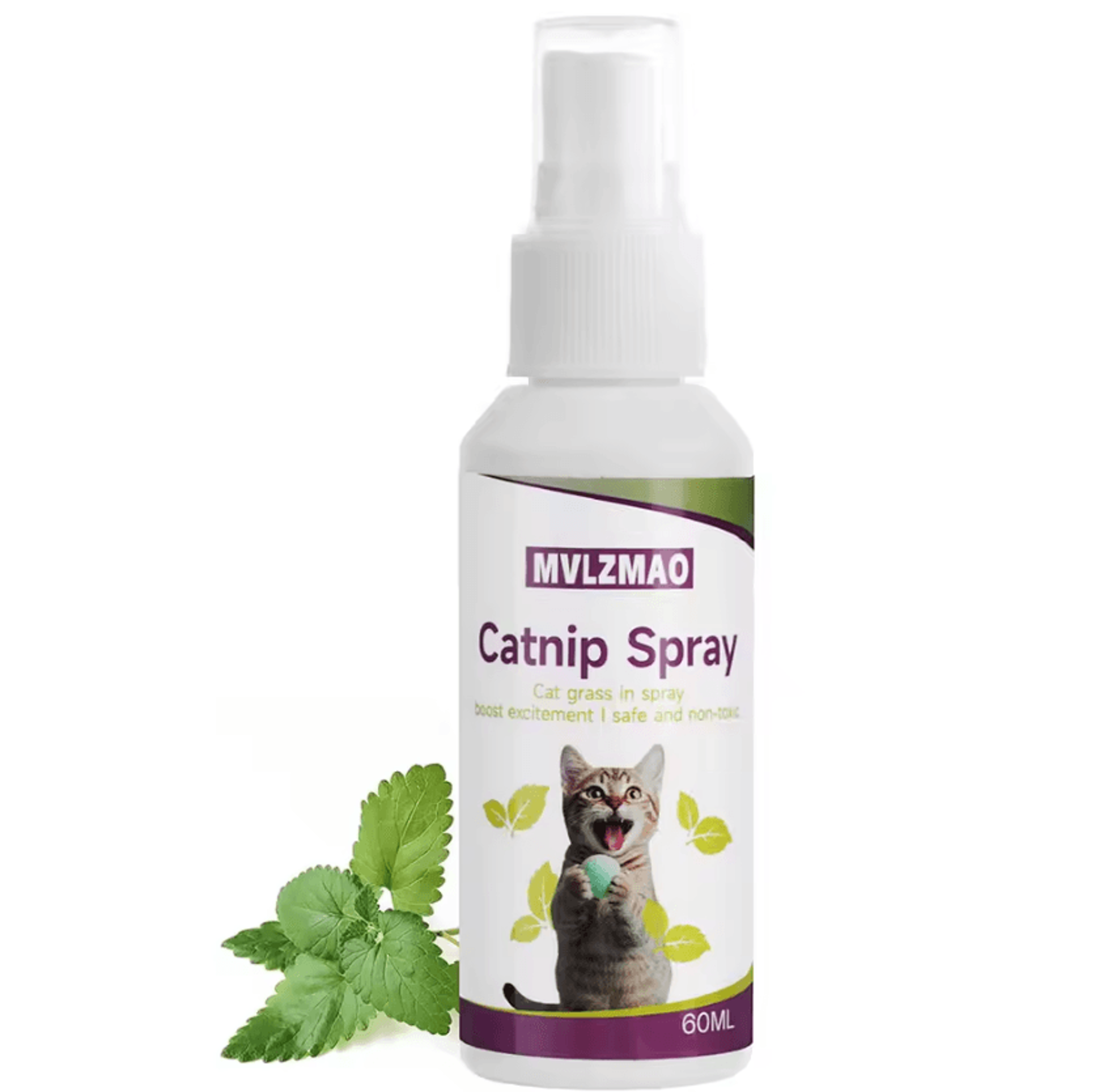 organic catnip calming spray for cats & kittens – 60ml stress relief mist