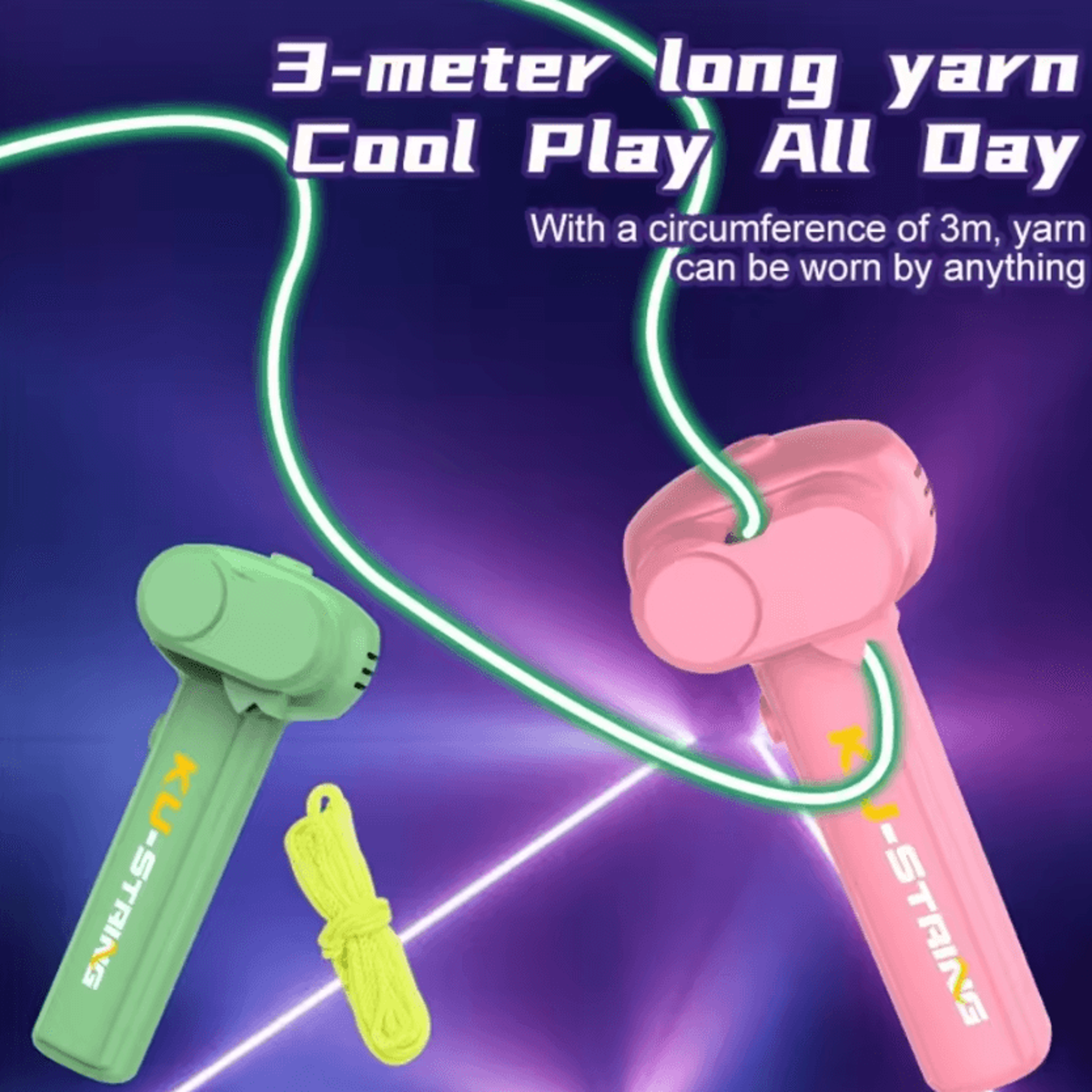 glow launch rope toy for cats & dogs