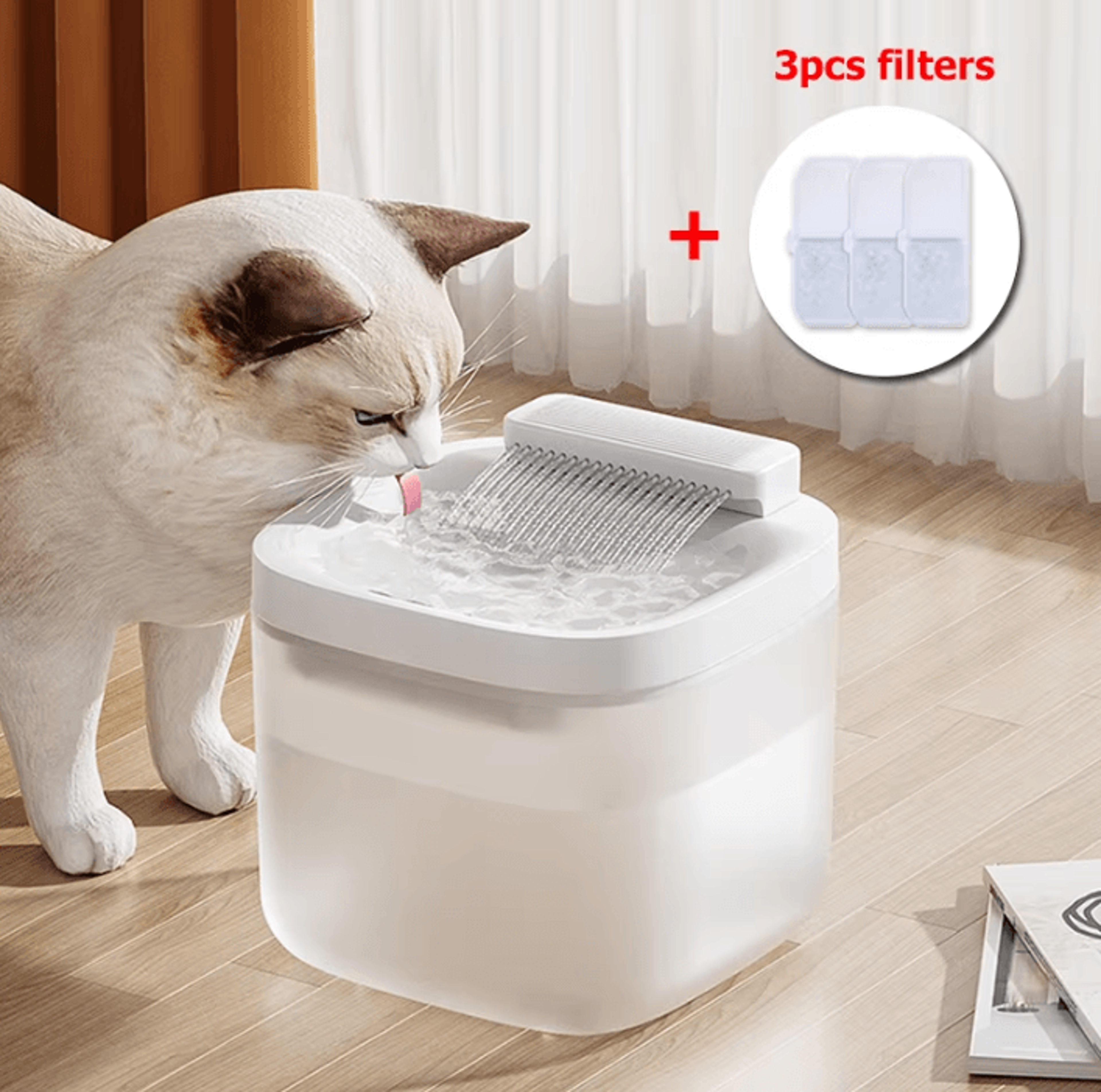 aquaflow 3l pet water fountain for cats & dogs